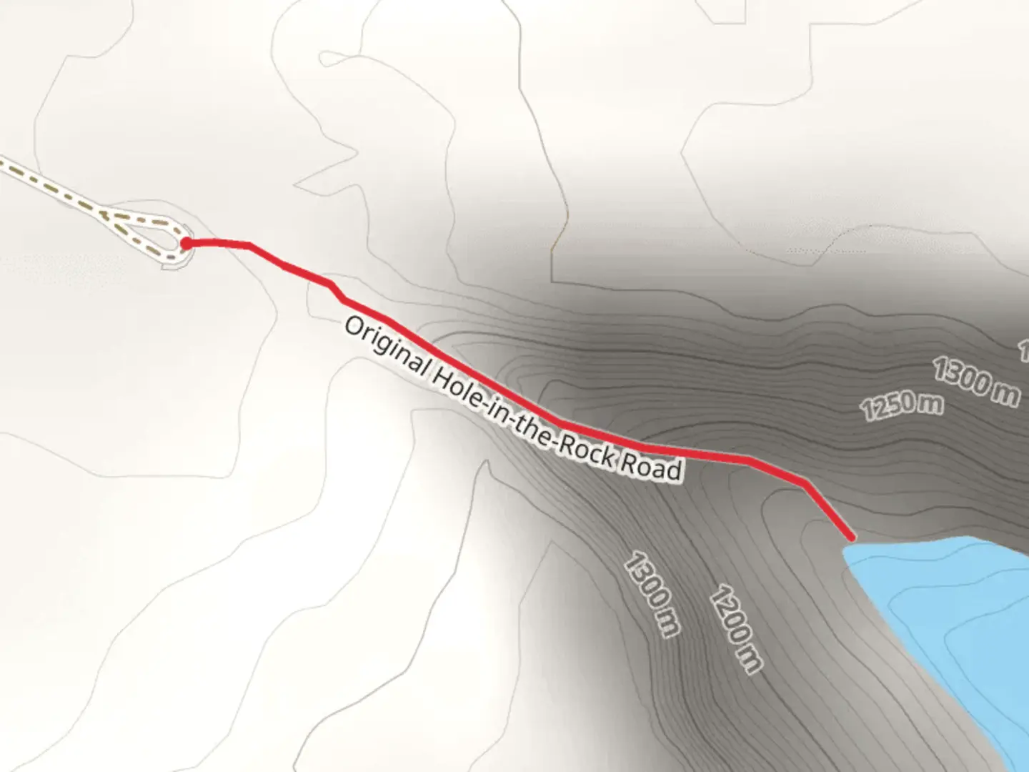 An image depicting the trail Original Hole-in-the-Rock Road and its surrounding area.