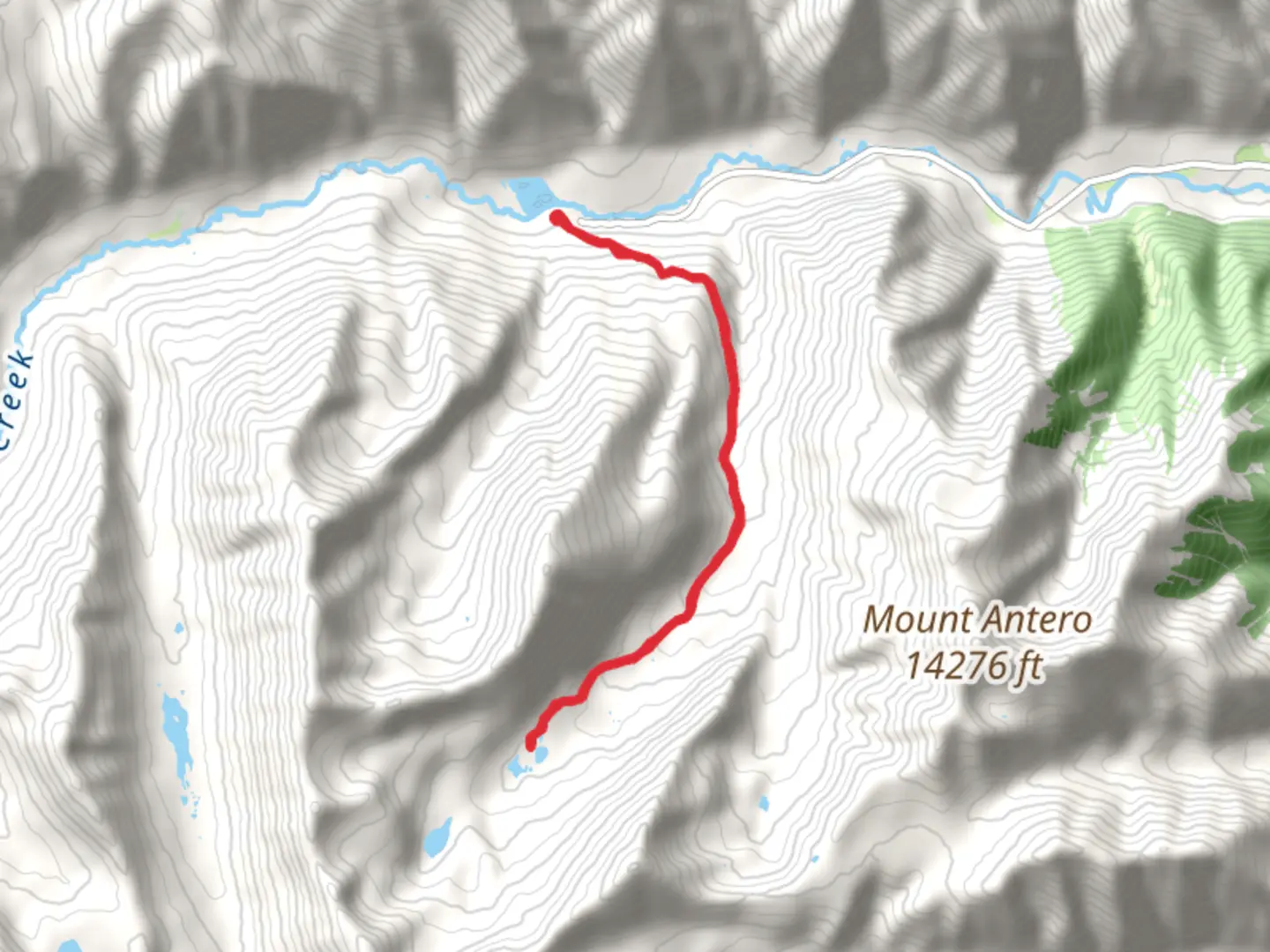 An image depicting the trail Baldwin Lakes via Baldwin Creek and its surrounding area.