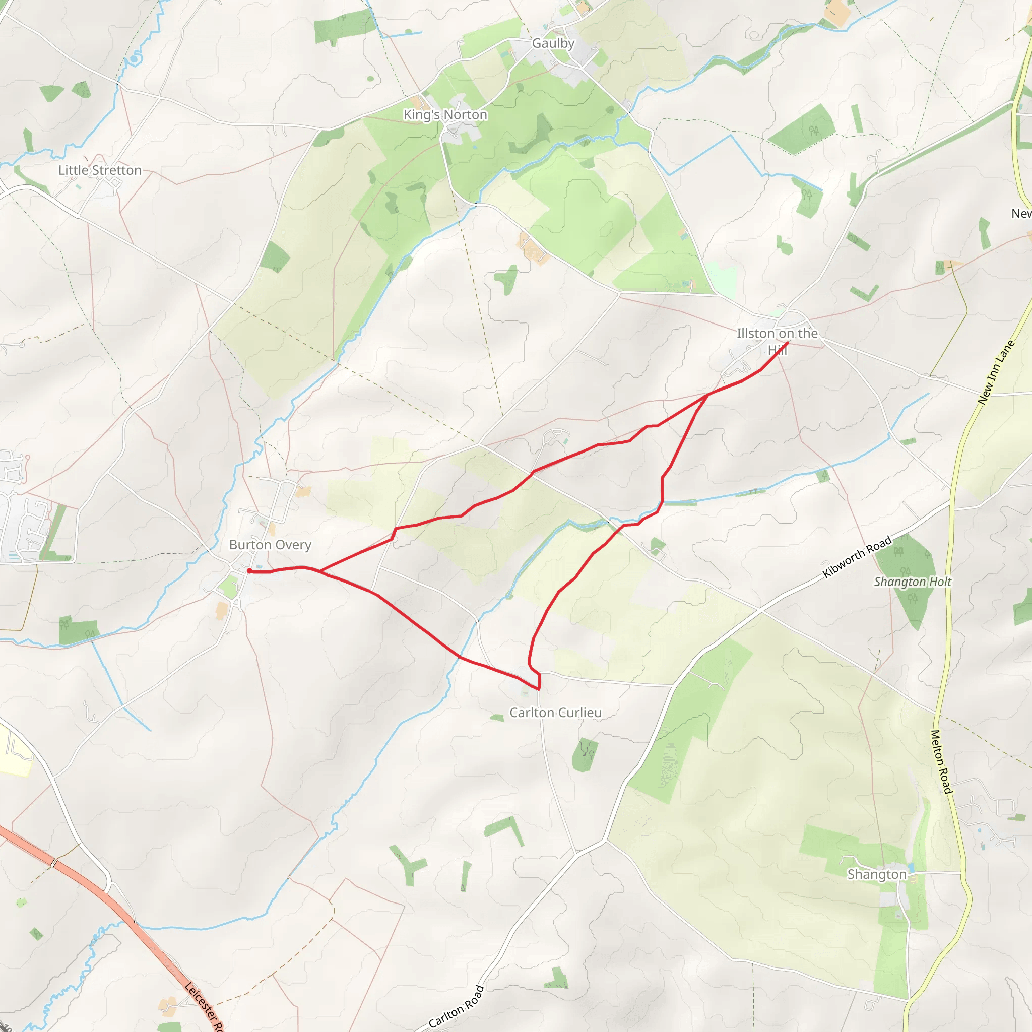 Carlton Curlieu and Illston on the Hill mobile static map