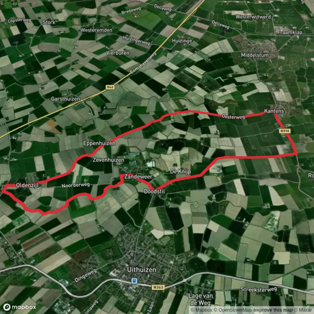 An image depicting the trail Nederlands Kustpad and Meedstermaarpad Loop and its surrounding area.