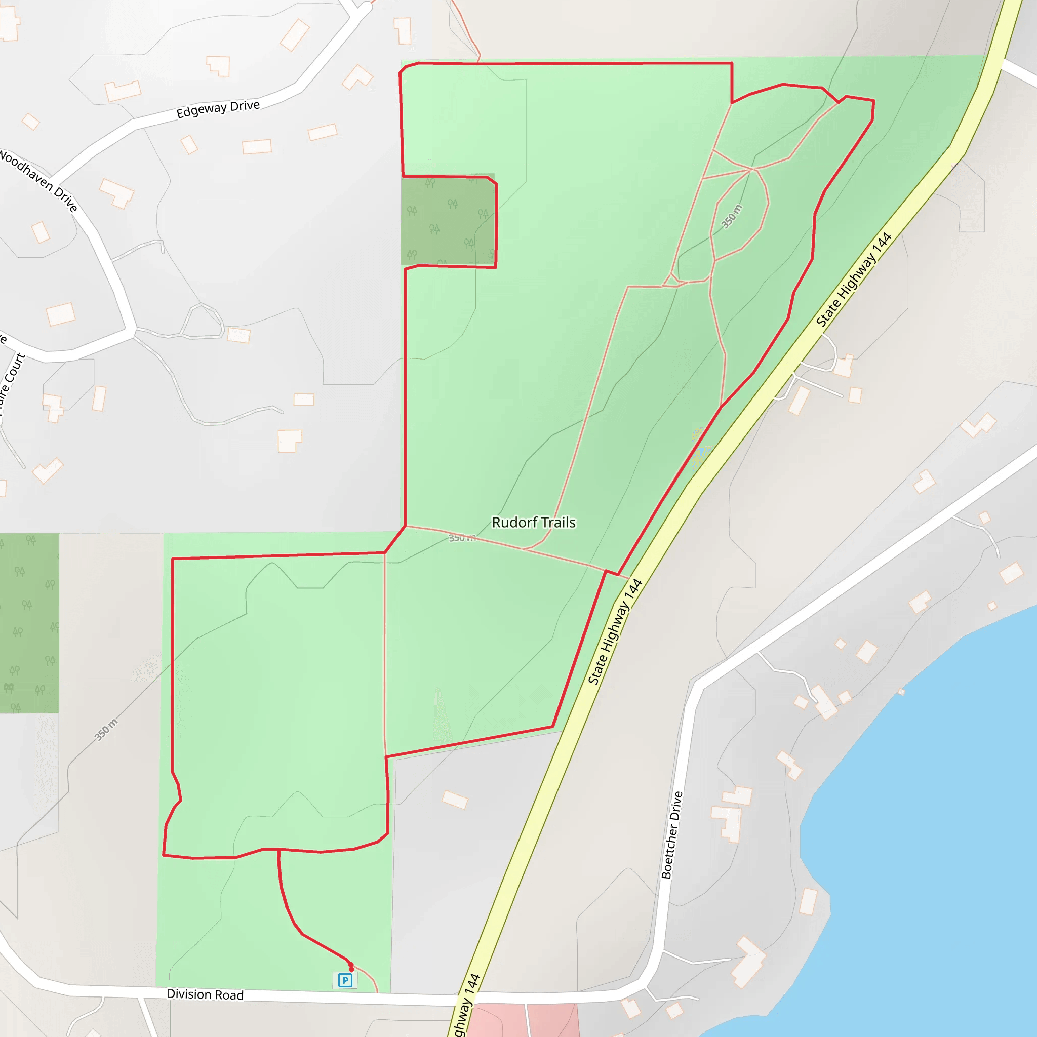 Rudorf Trails Loop mobile static map