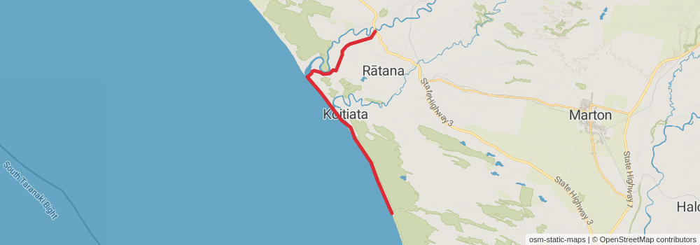 Te Araroa Trail stage 76 Map