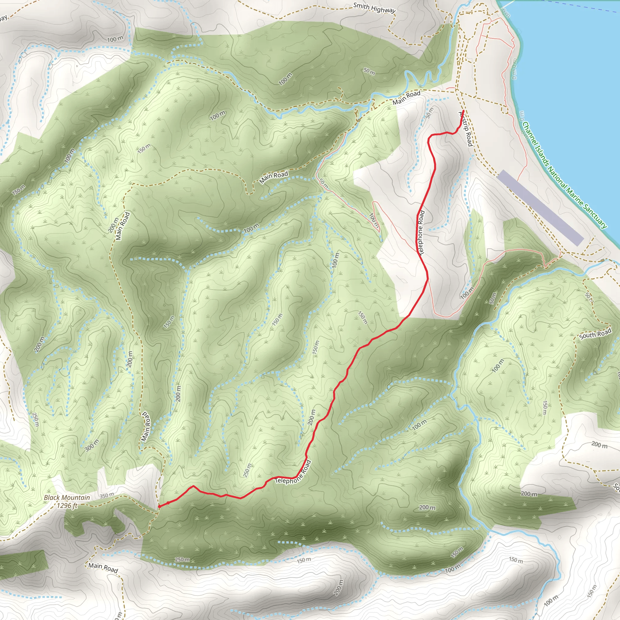 Telephone Road Trail mobile static map
