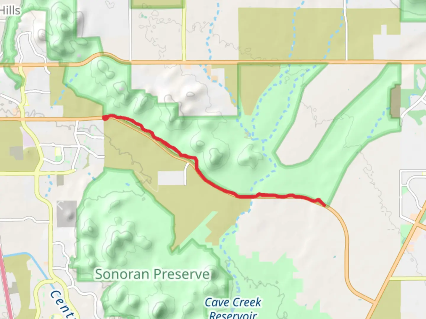 An image depicting the trail West Skip Rimsza Paseo and Paseo Pathway and its surrounding area.
