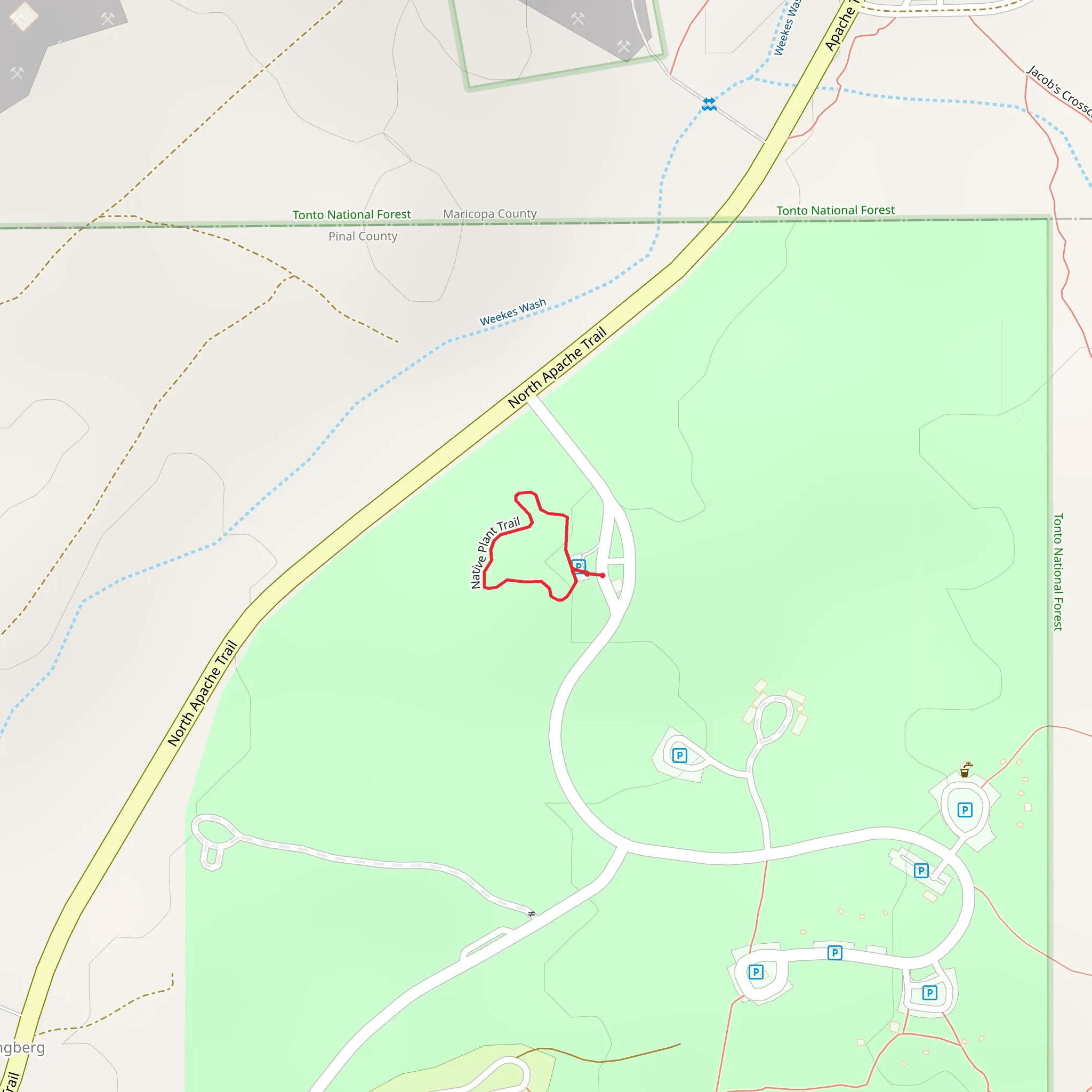 Native Plant Trail mobile static map