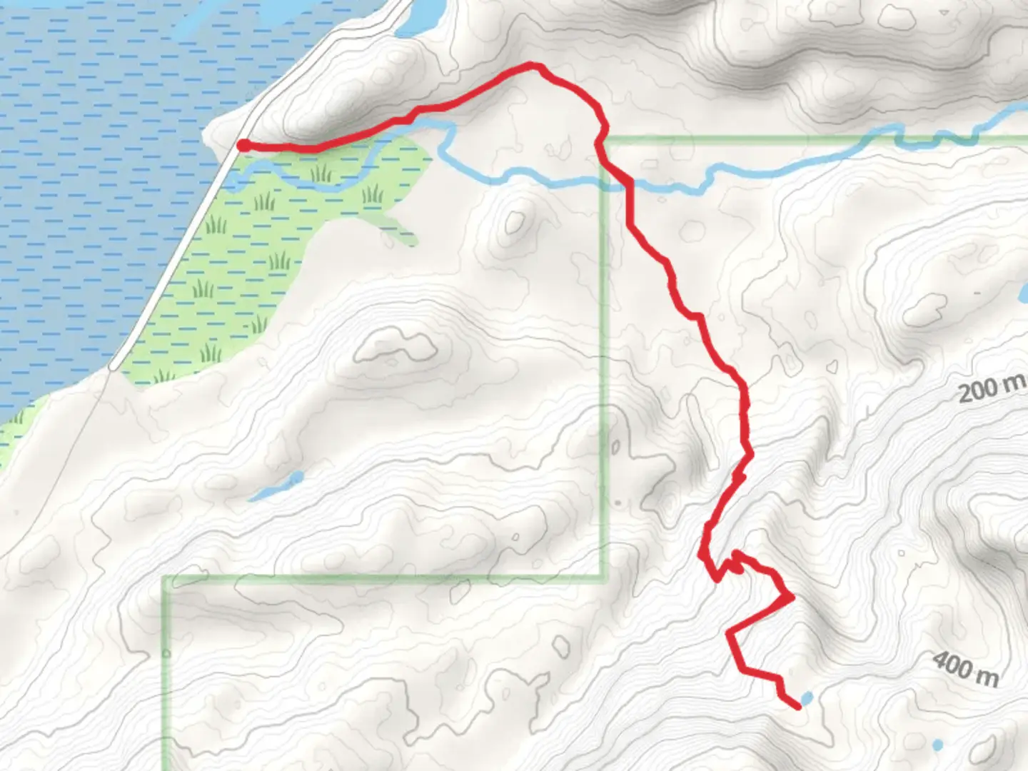 An image depicting the trail Hartney Creek and its surrounding area.