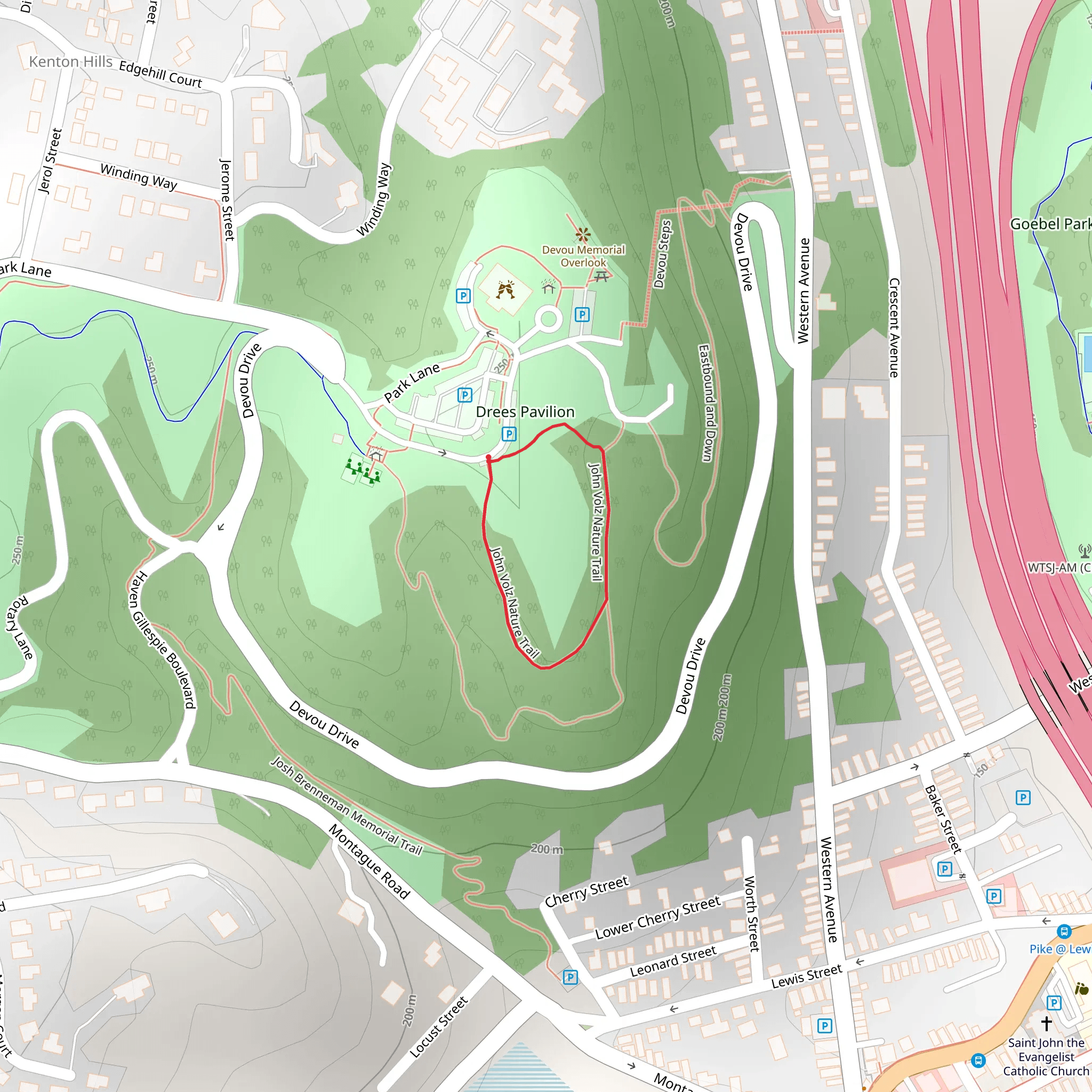 Park Lane Loop mobile static map