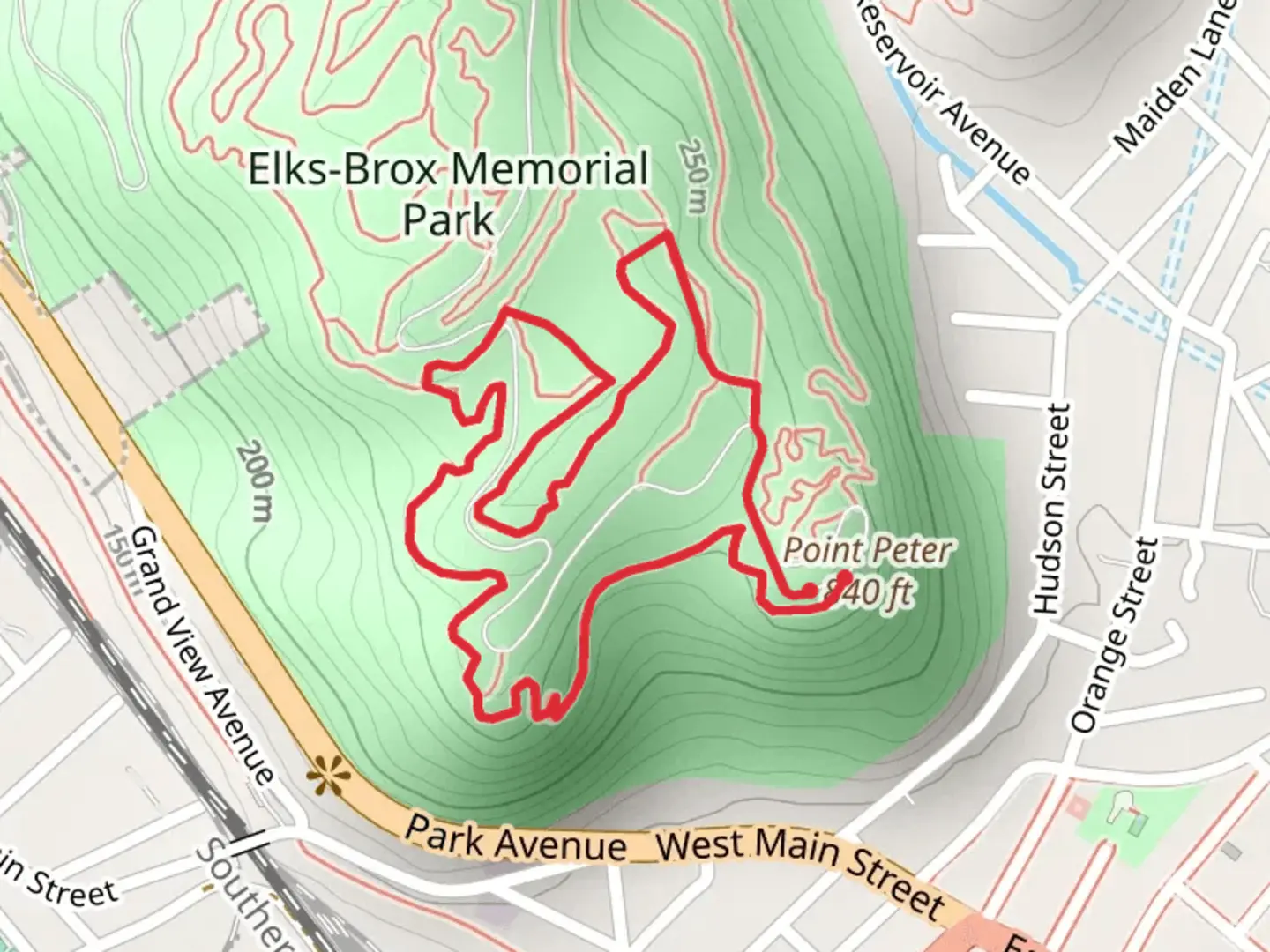 An image depicting the trail Turntable and Campsite Trail - Peter Point and its surrounding area.