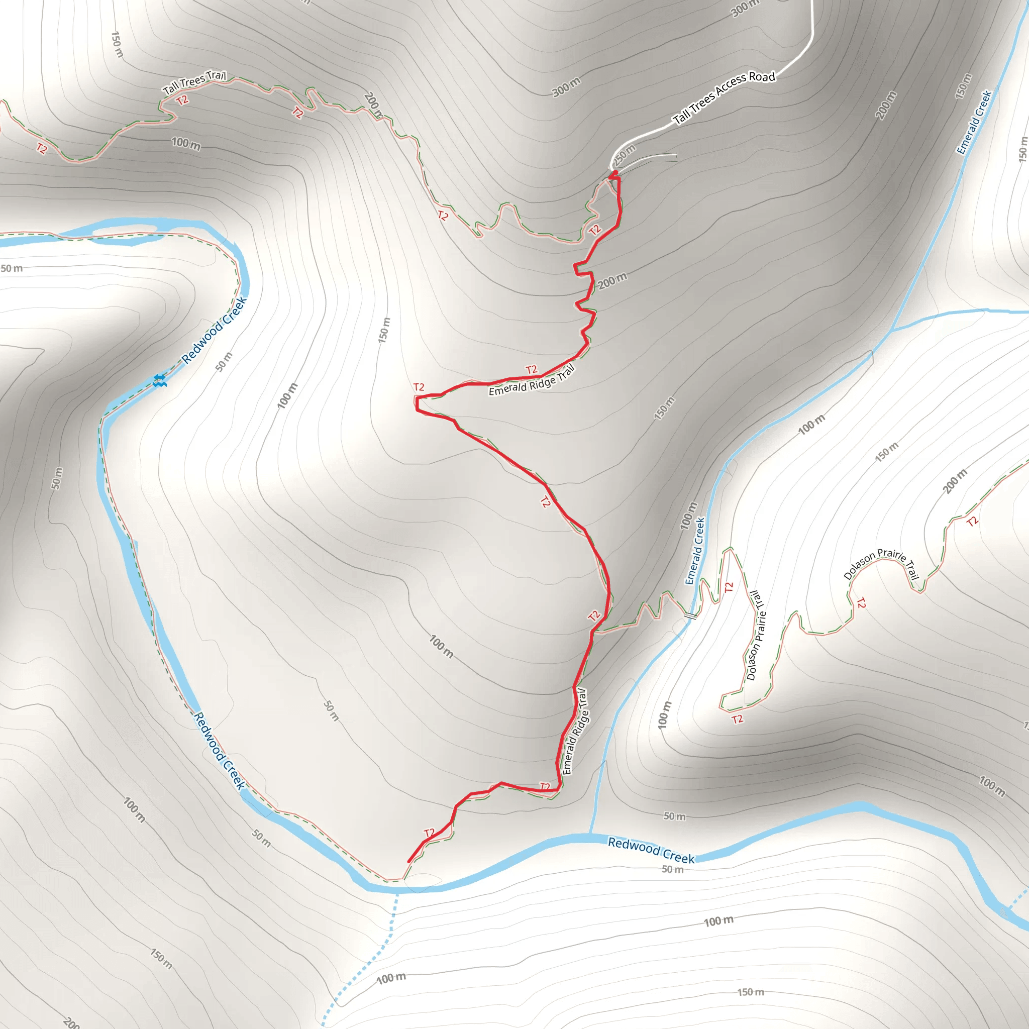 Emerald Ridge Trail mobile static map