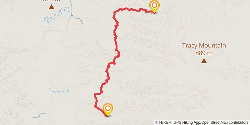 Maah Daah Hey Trail stage 3 Map