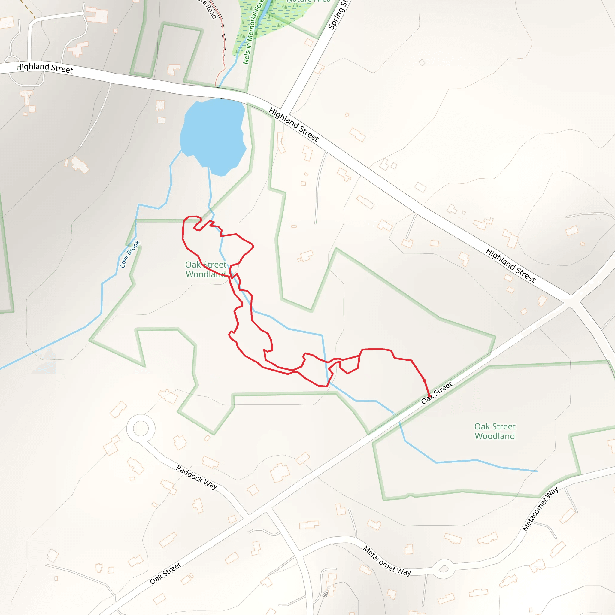 Cove Brook Loop mobile static map