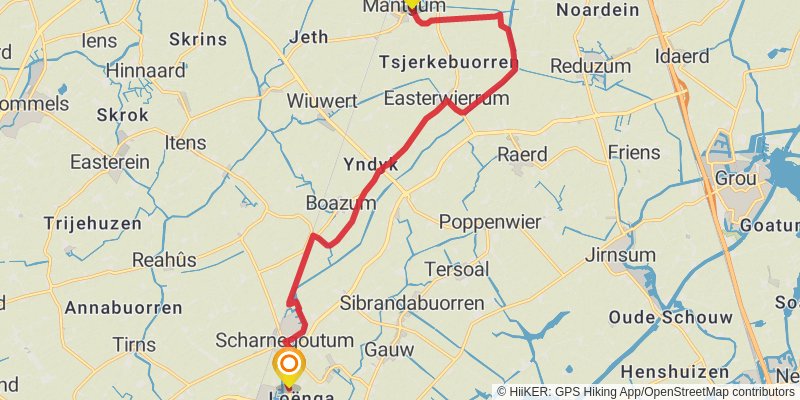 Elfstedenpad stage 2 Map