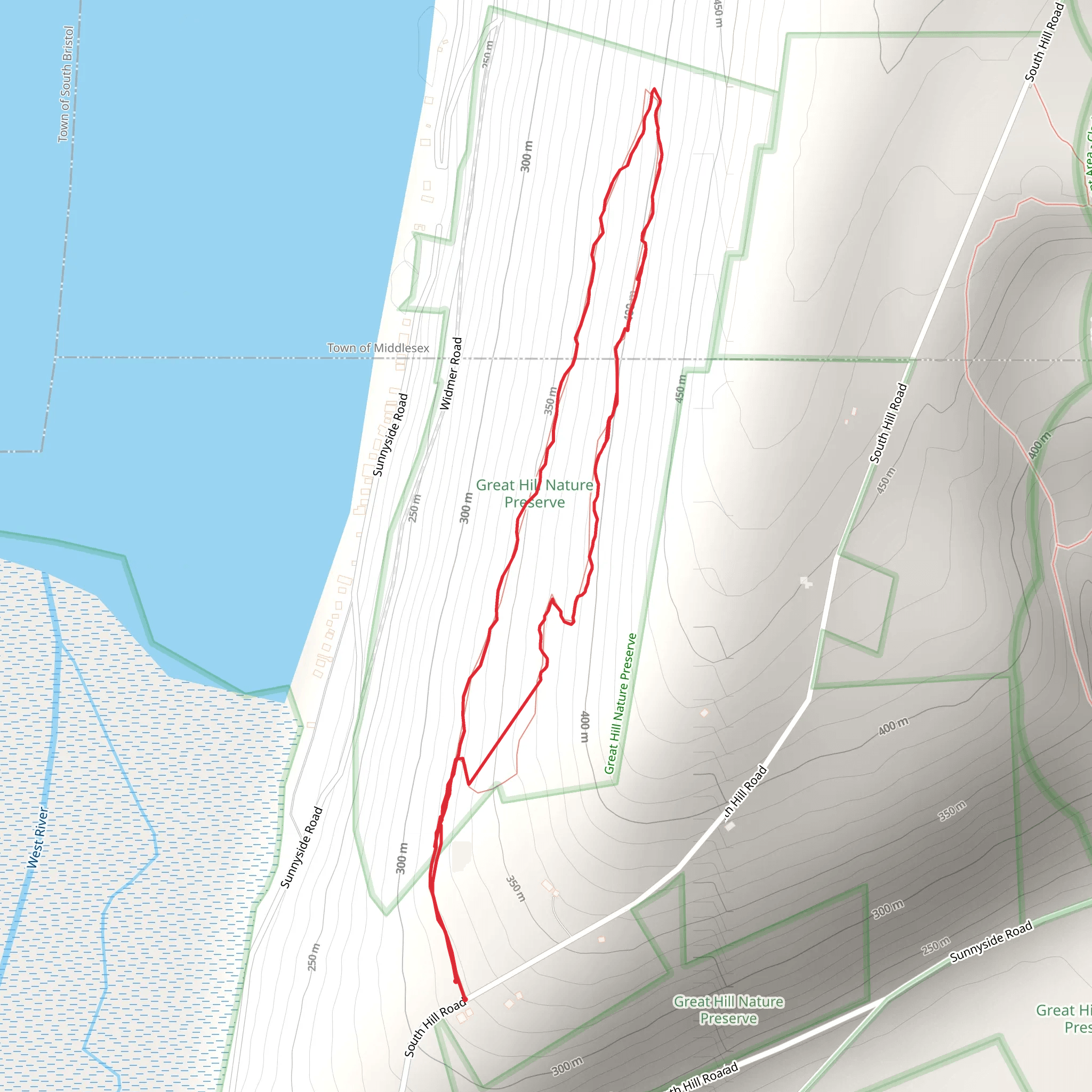 South Hill Road Loop mobile static map