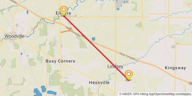 Buckeye Trail stage 15 Map