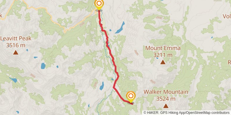 Ypparraquire Route via Roosevelt and Lane Lake Trail stage 2 Map