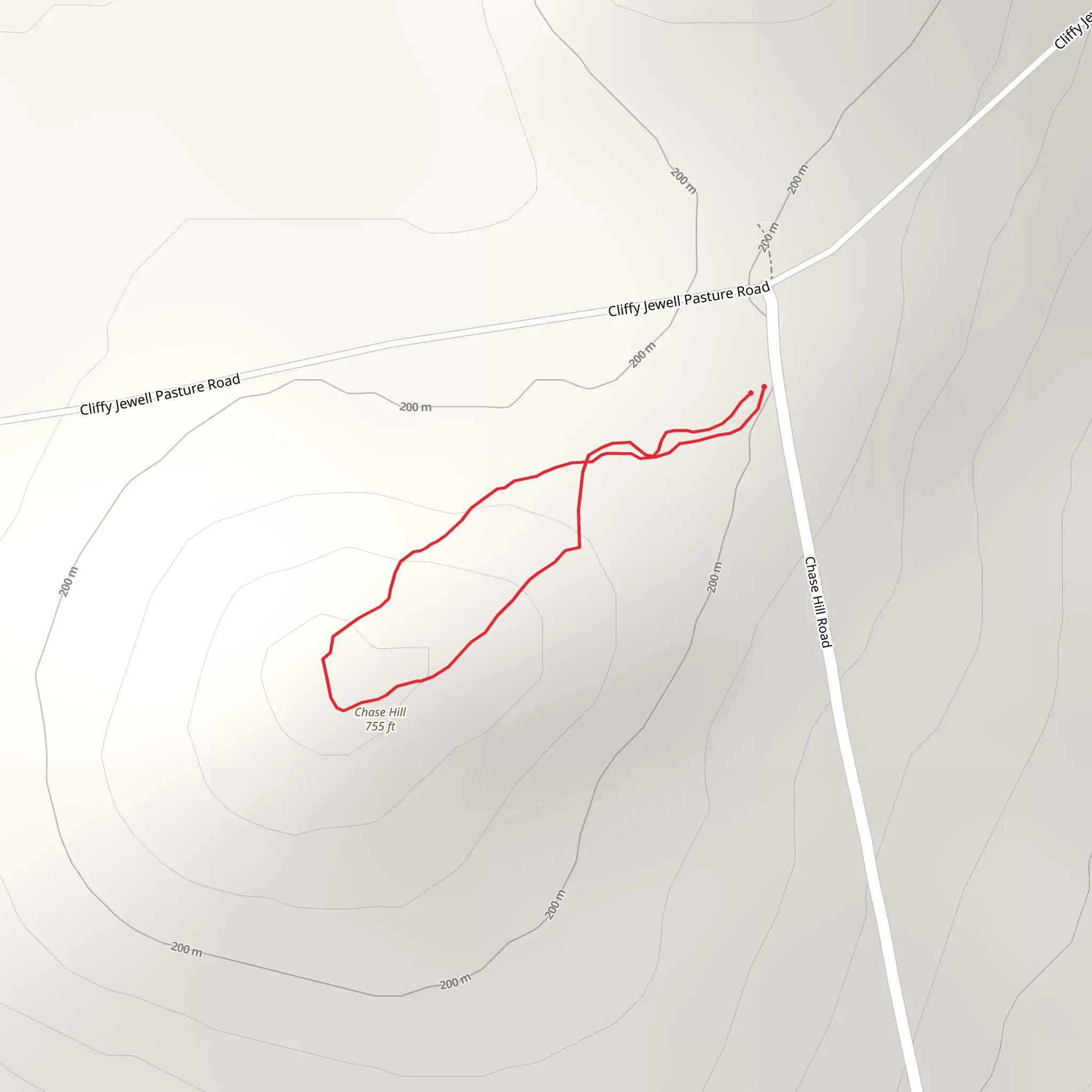Chase Hill Loop mobile static map