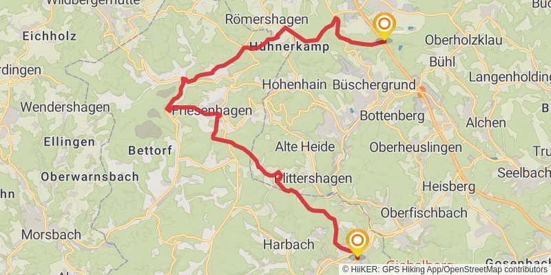 Siegerland-Höhenring stage 5 Map