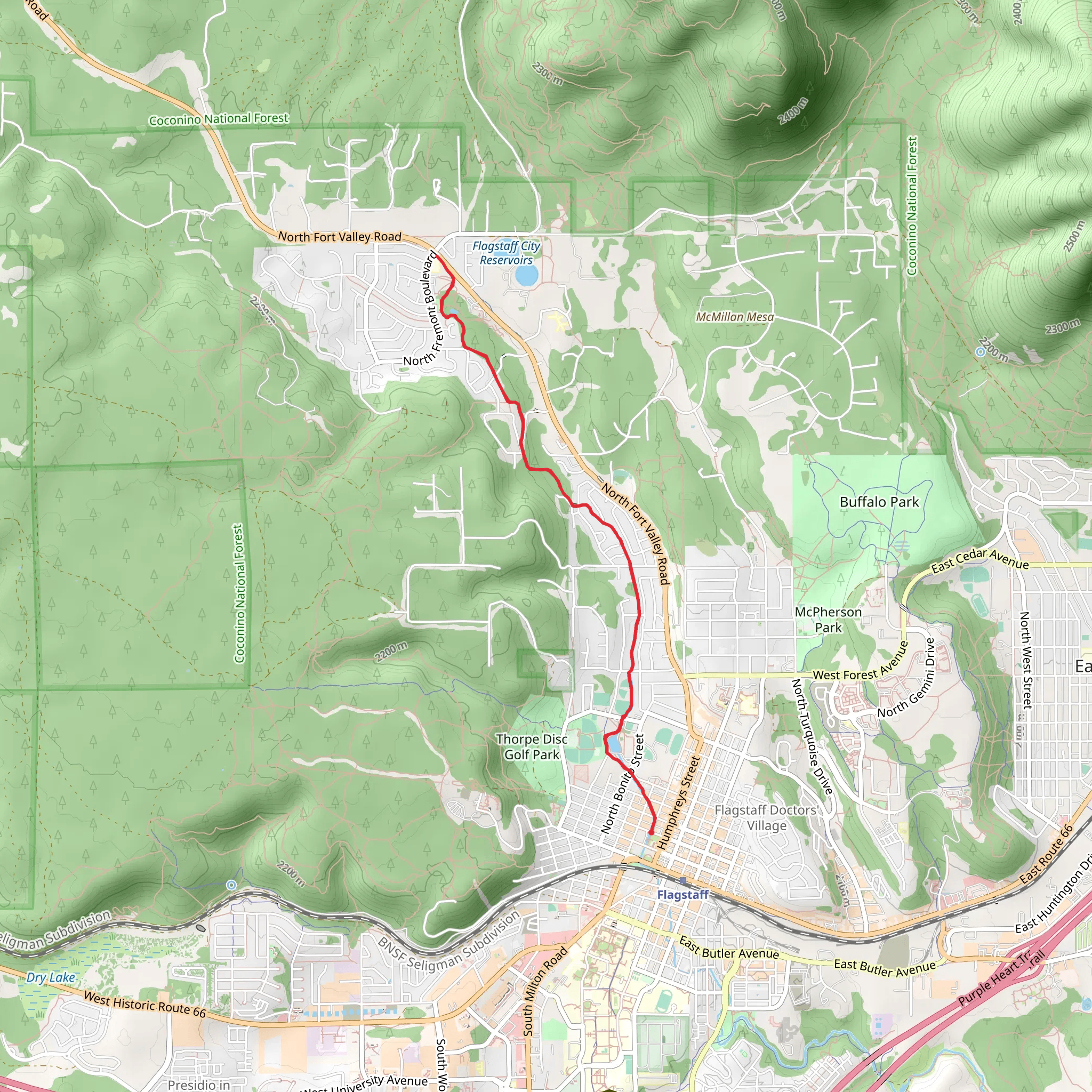 Karen Cooper Trail mobile static map