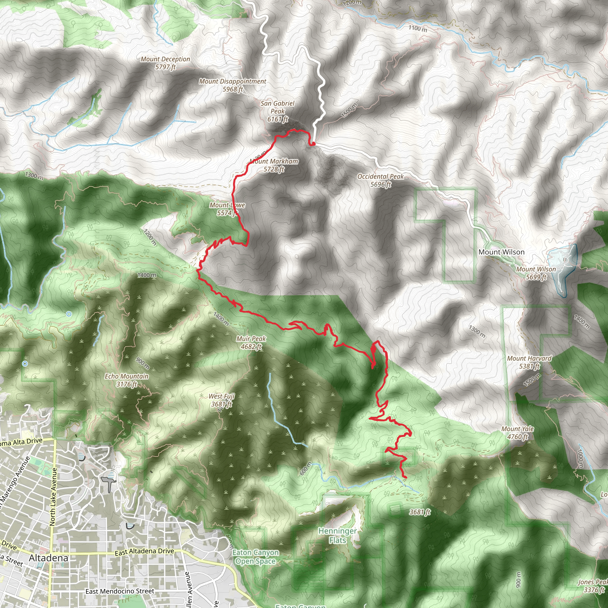 Idlehour Trail mobile static map