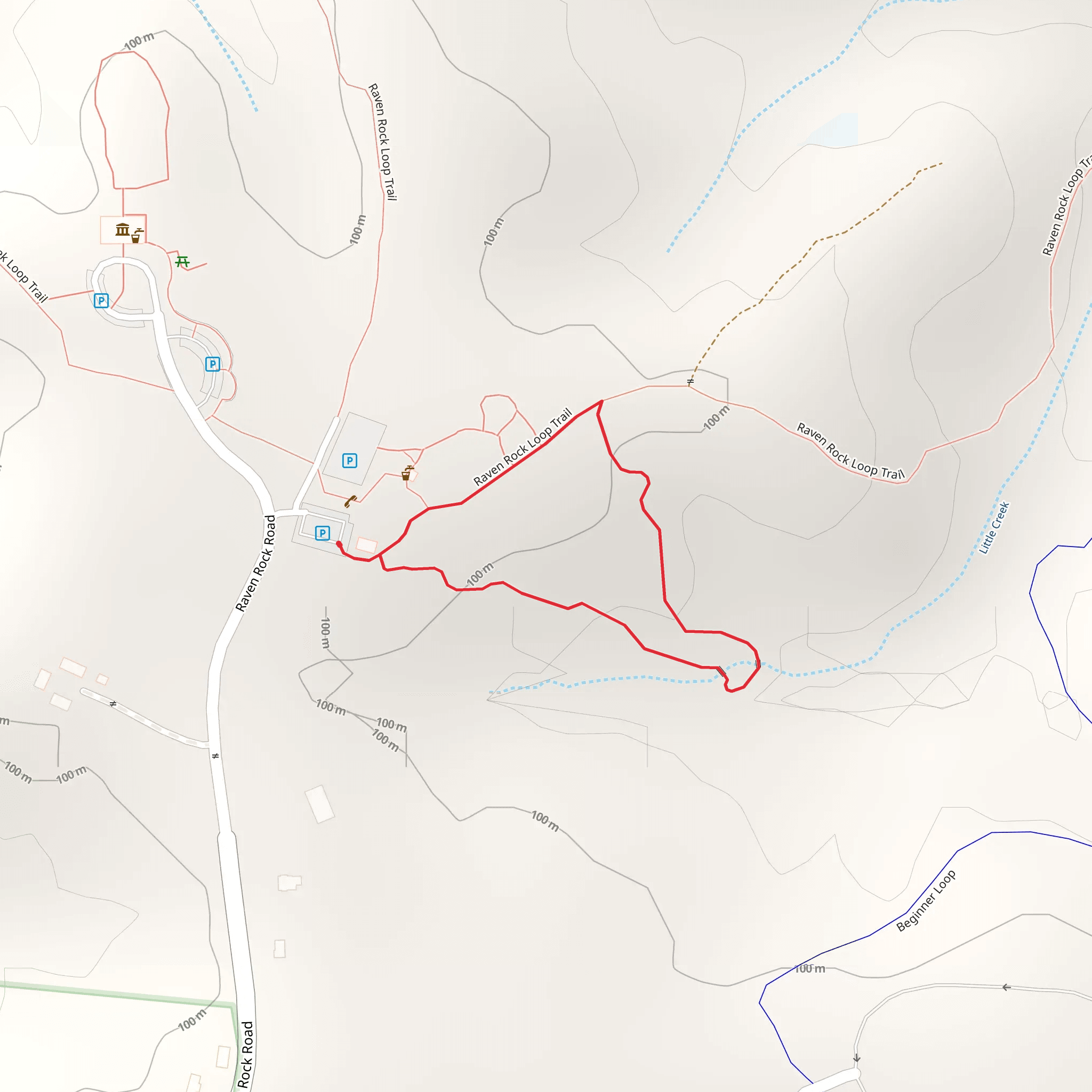 Raven Rock and American Beech Nature Loop Trail mobile static map