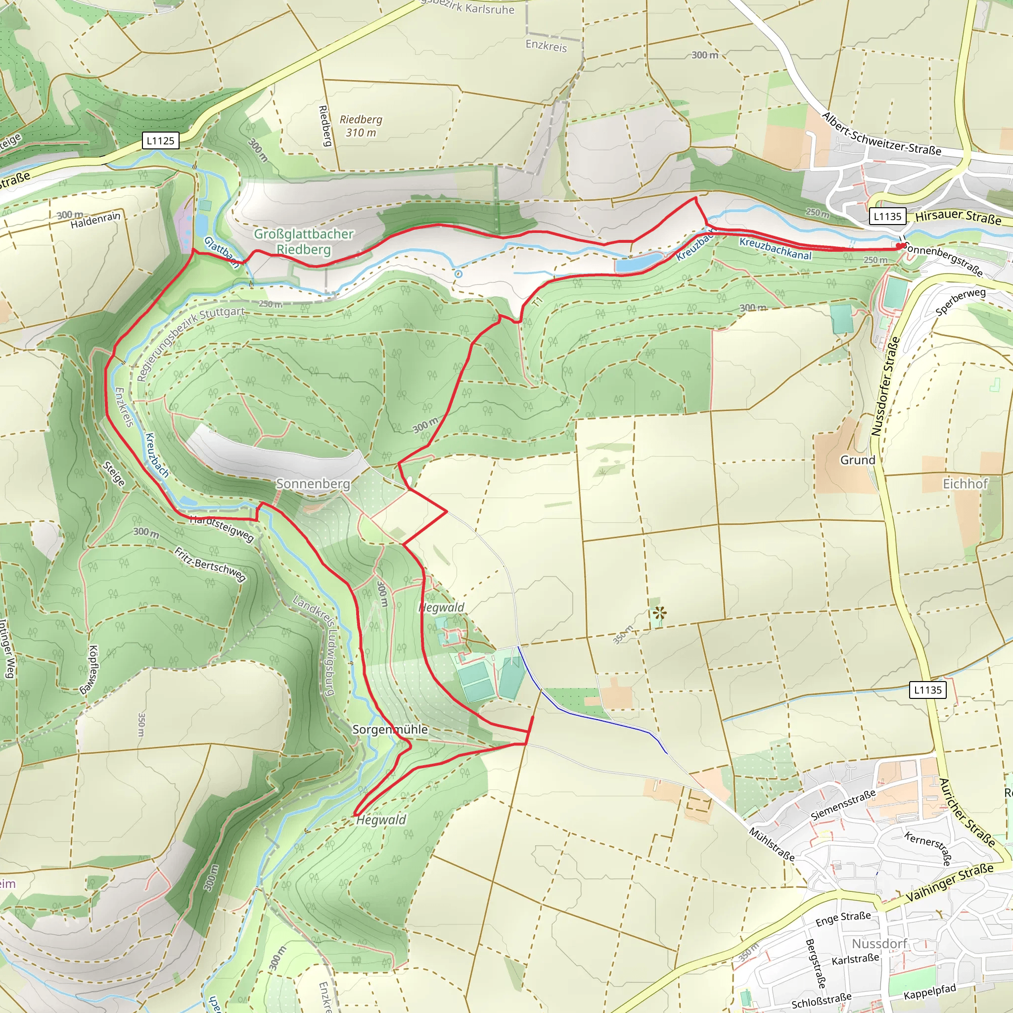JKT Kreuzbach Loop mobile static map