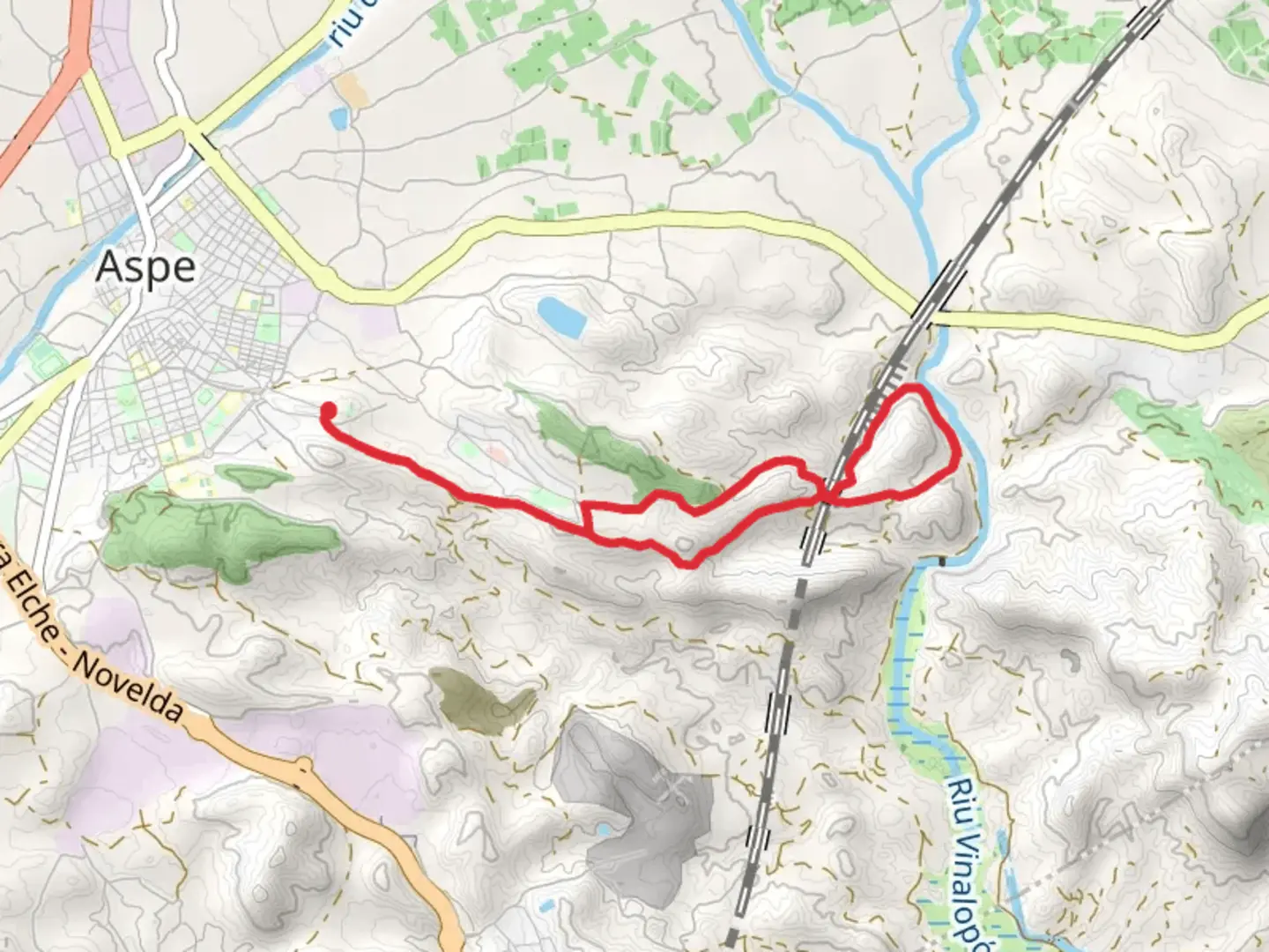 An image depicting the trail Coca Itinerary PR CV 242 and its surrounding area.