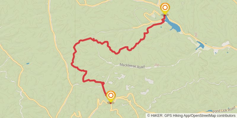 Shawnee Backpack Trail stage 4 Map