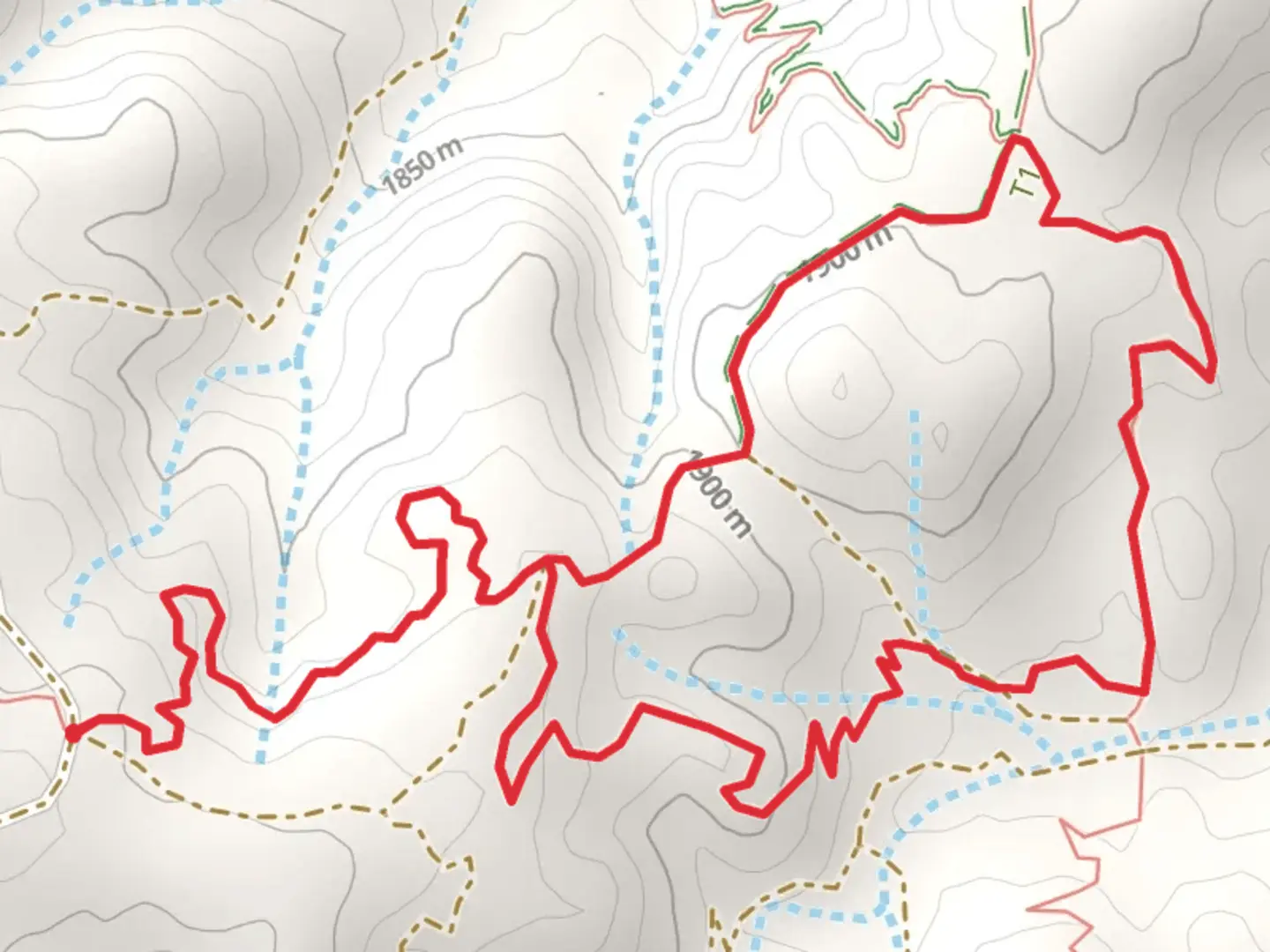 An image depicting the trail Trail 332 and 333 Loop and its surrounding area.