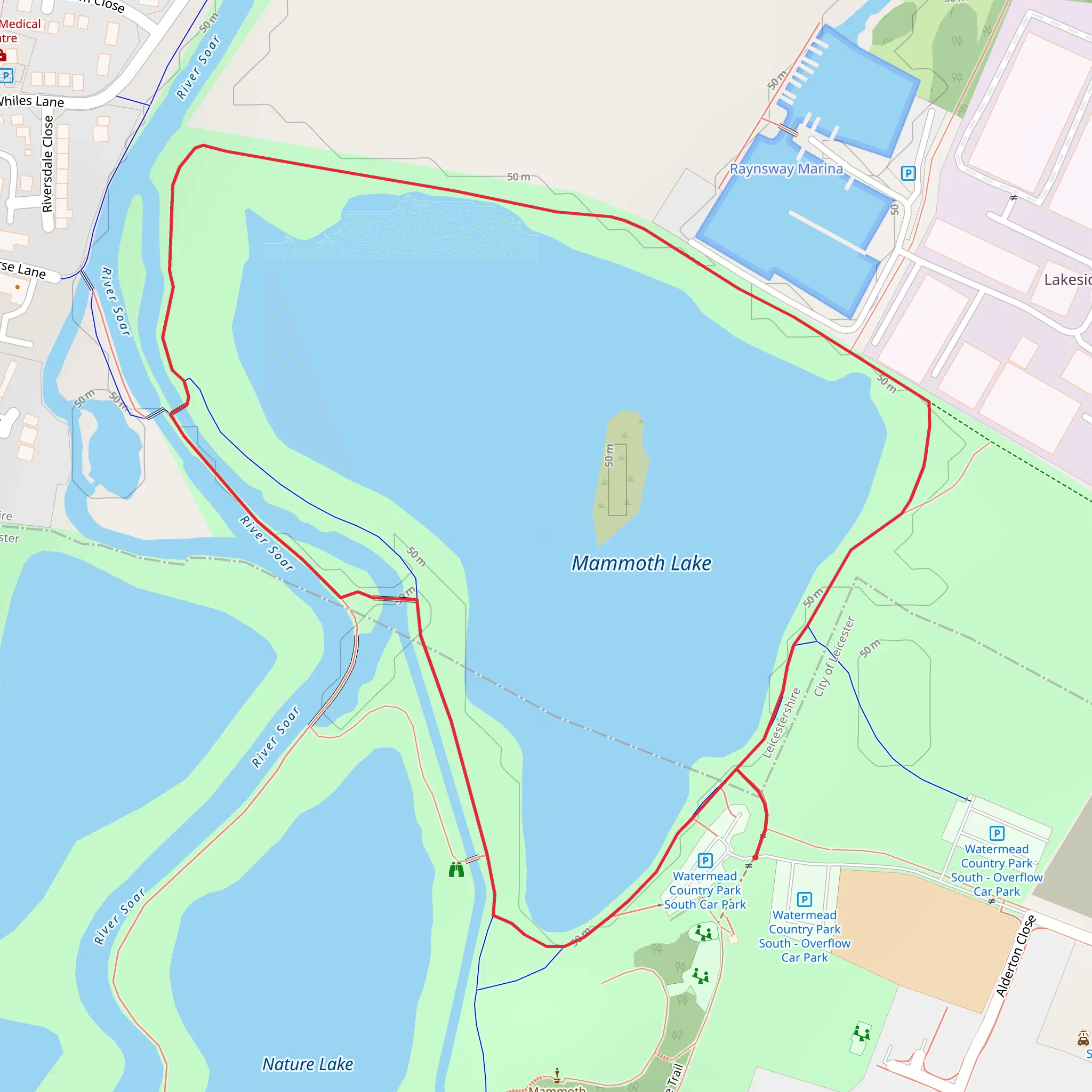 Mammoth Lake Loop mobile static map