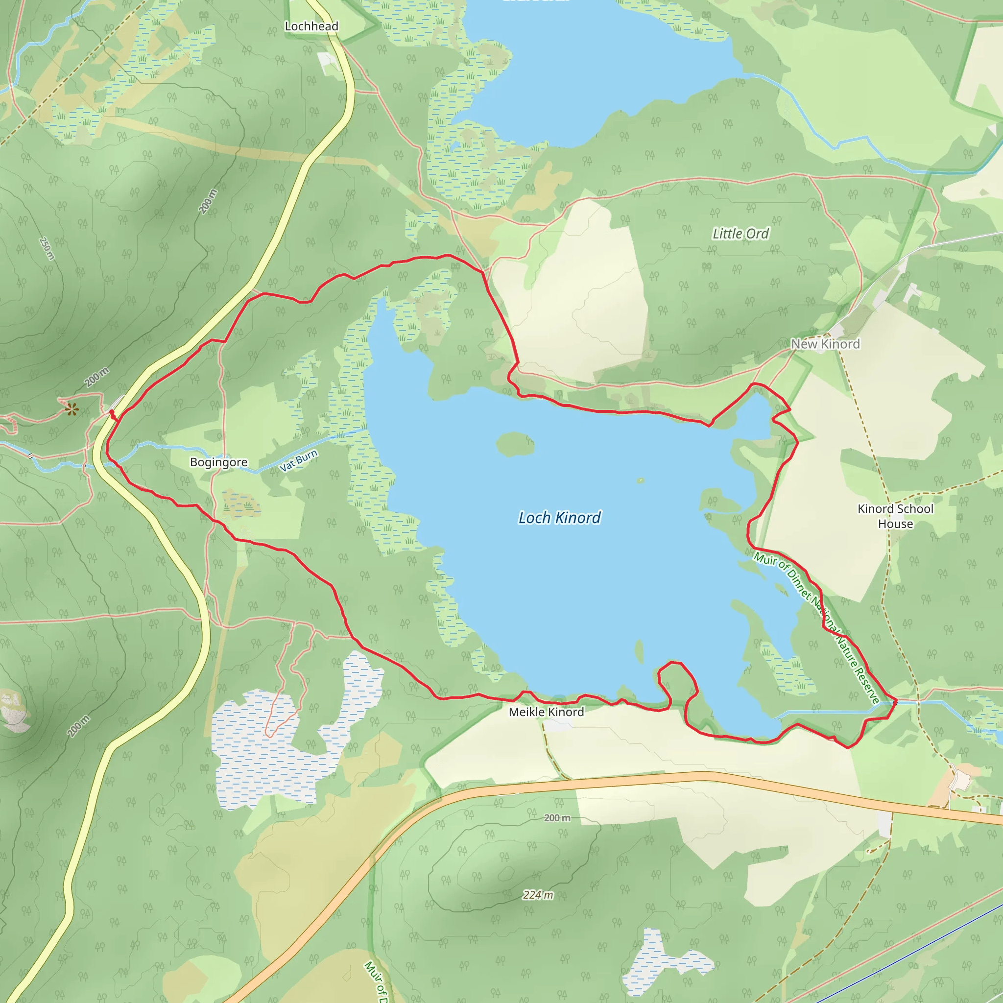 Loch Kinord Walk mobile static map