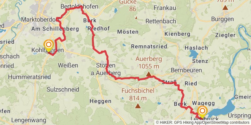 Wasserläufer - Route stage 9 Map