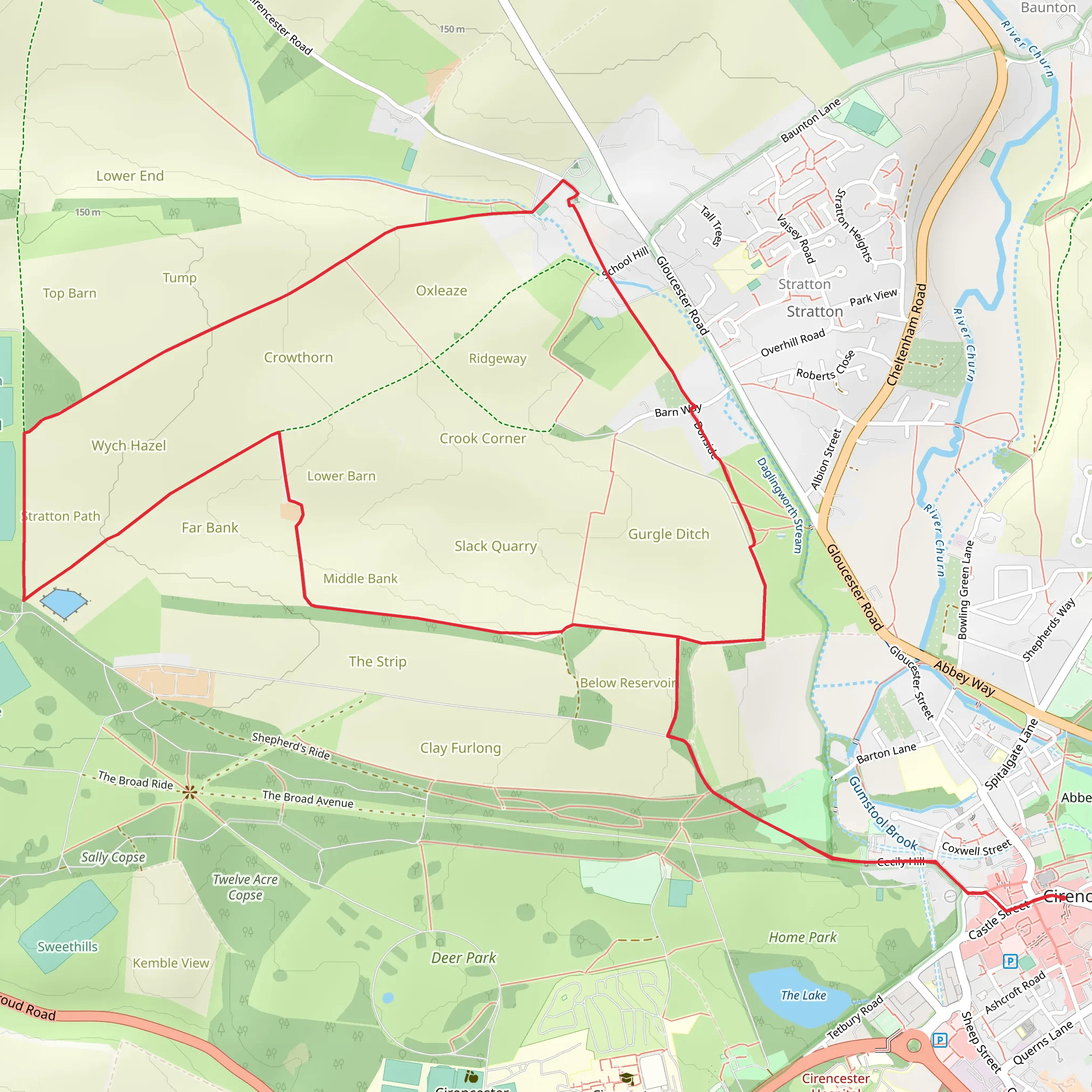 Stratton Loop mobile static map