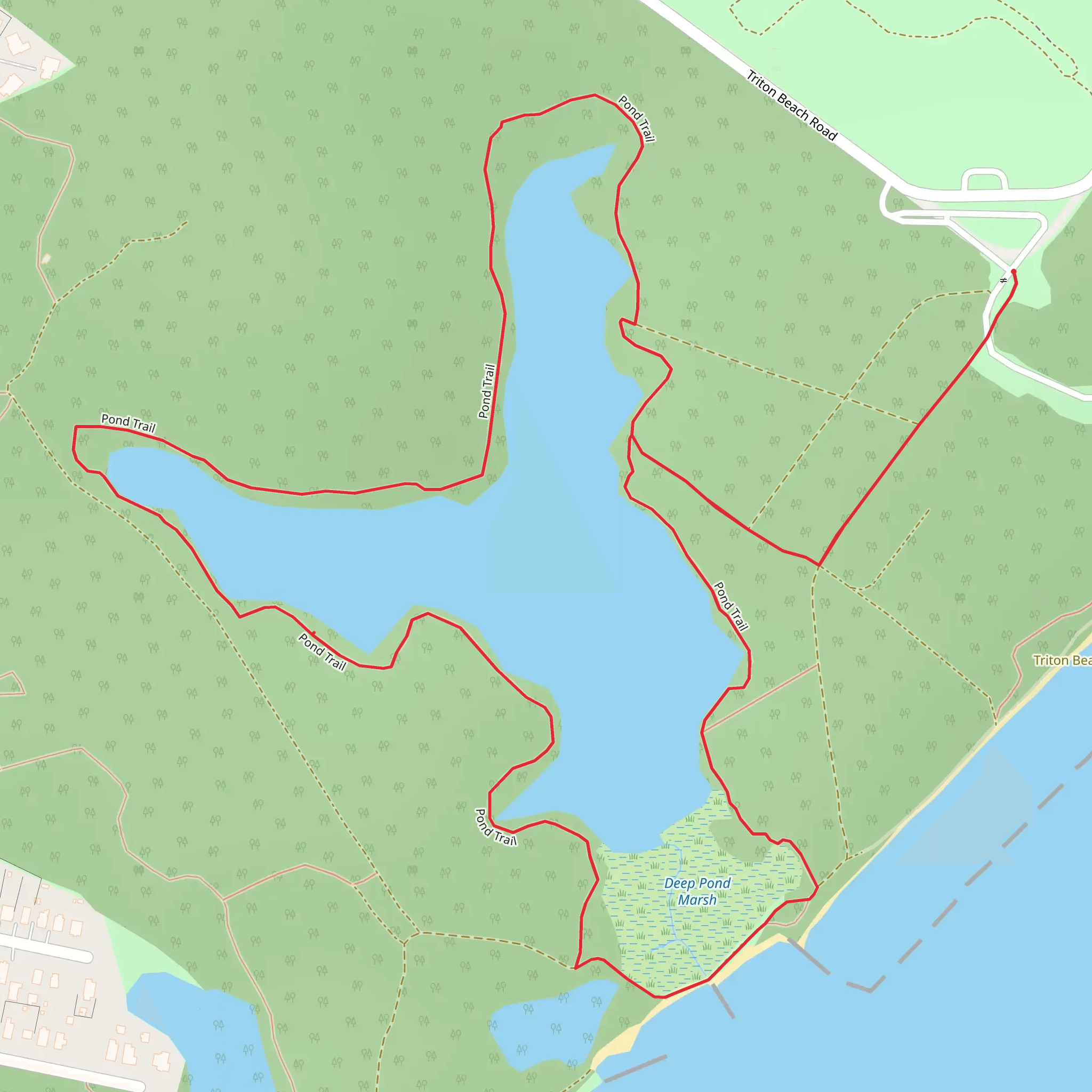 Pond Loop Trail - Beverly Triton Nature Park mobile static map