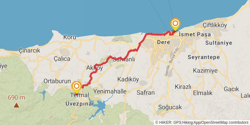 Sufi Trail stage 2 Map