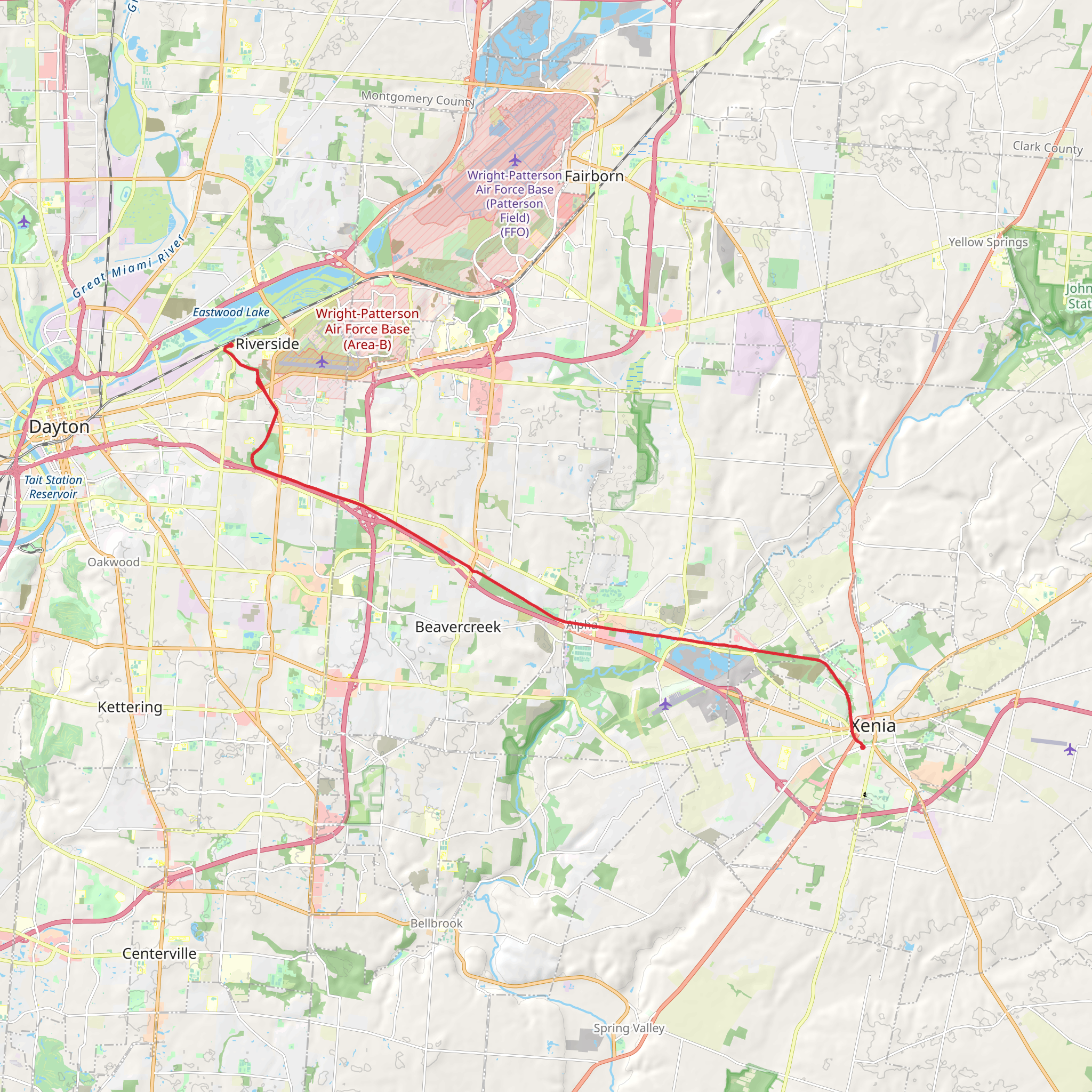 Creekside Trail - Riverside mobile static map