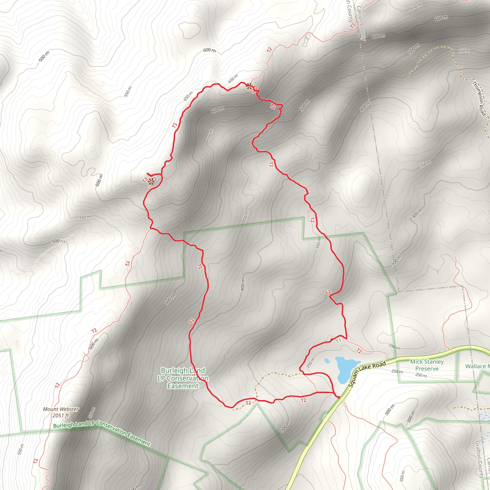 Mount Morgan and Mount Percival Loop Trail mobile static map