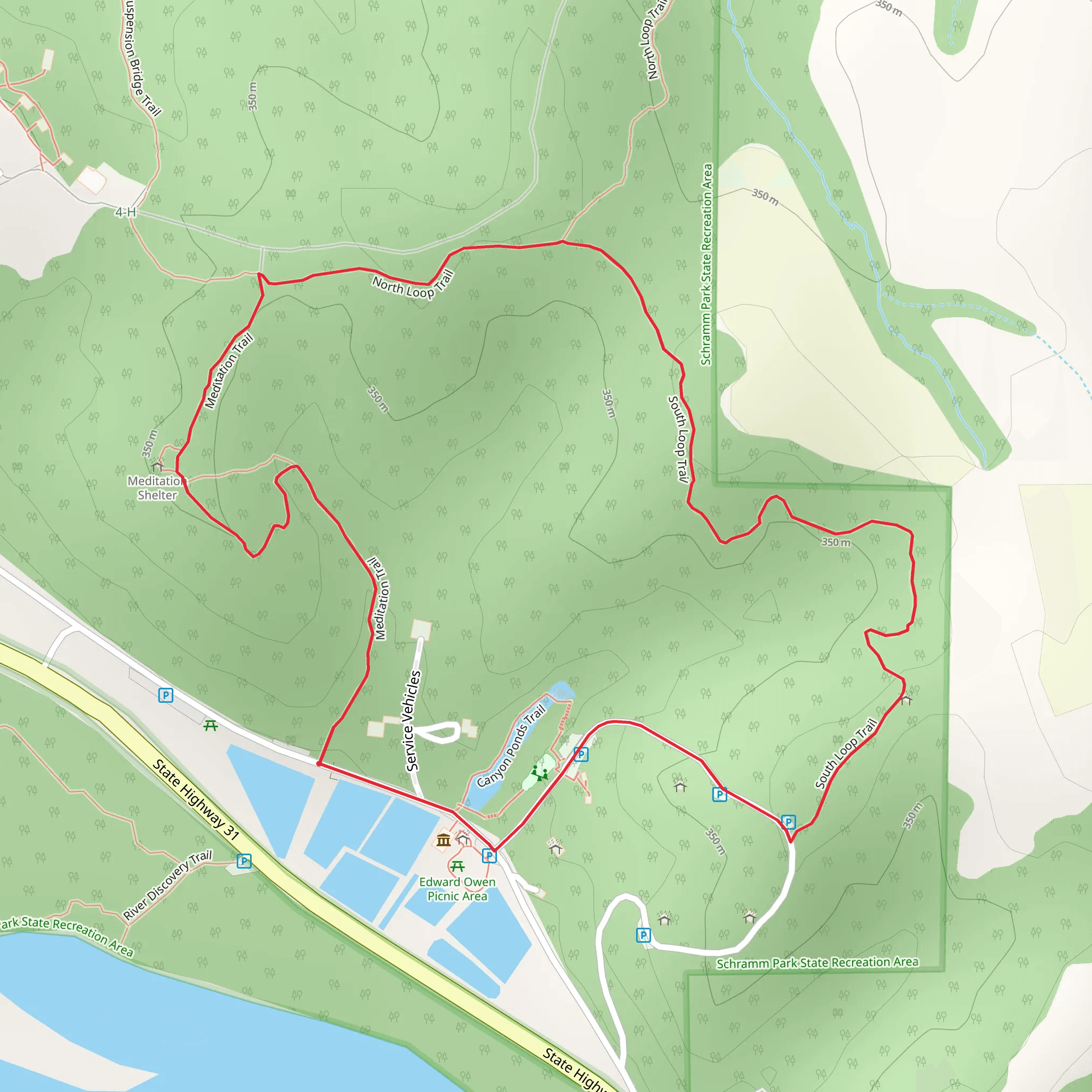 Meditation - North - South Loop mobile static map