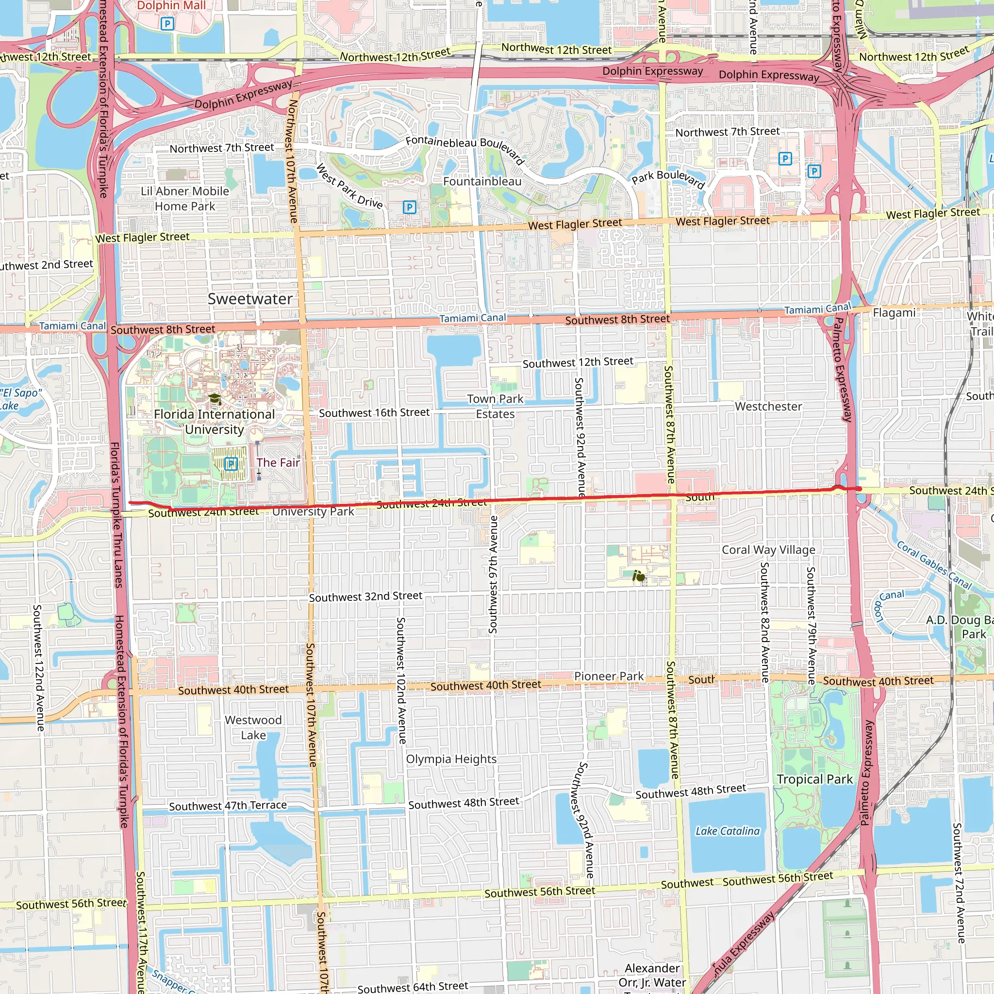 Merrick Trail mobile static map