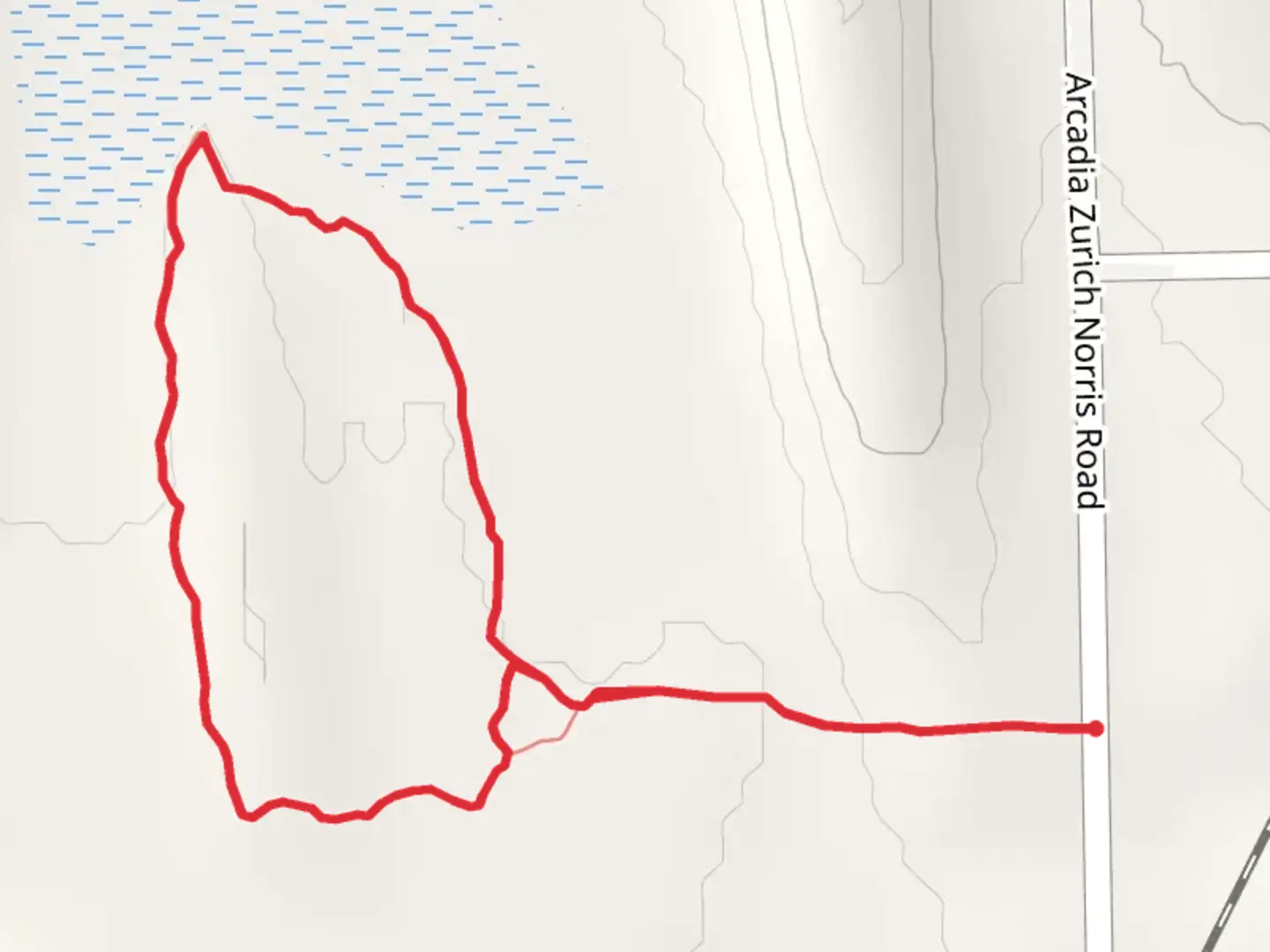 An image depicting the trail Zurich Bog Trail Loop and its surrounding area.