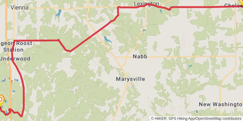 American Discovery Trail - South stage 5 Map