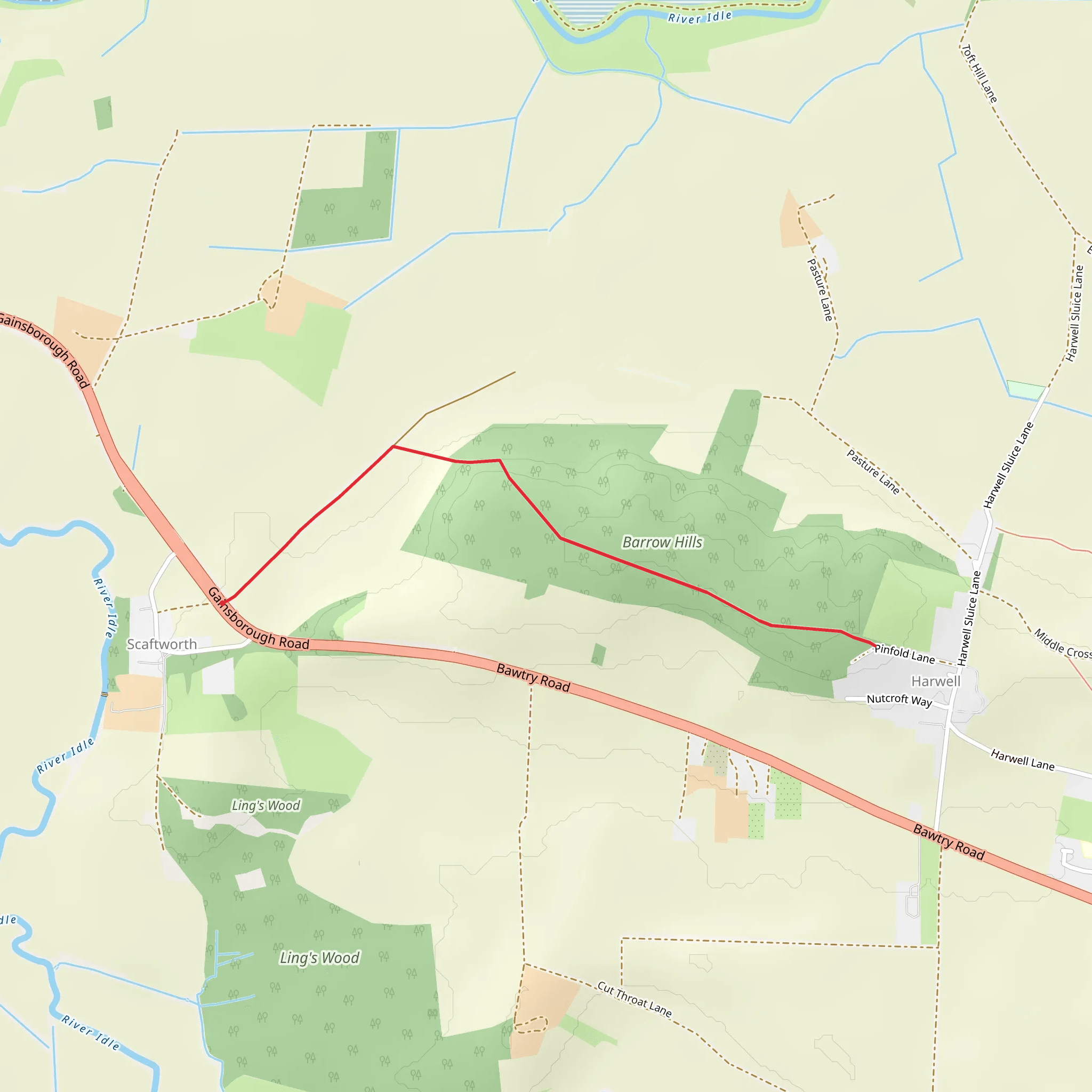 Borrow Hills mobile static map