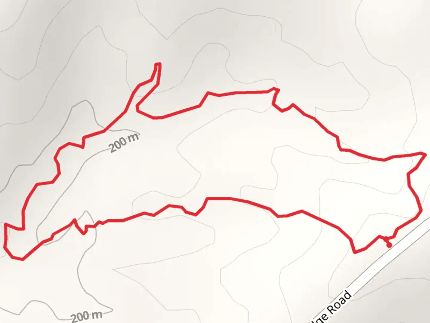 An image depicting the trail Porter Ridge Road Loop and its surrounding area.