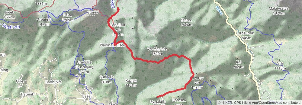 Karavanke Trail - Overall Trail stage 2 Map