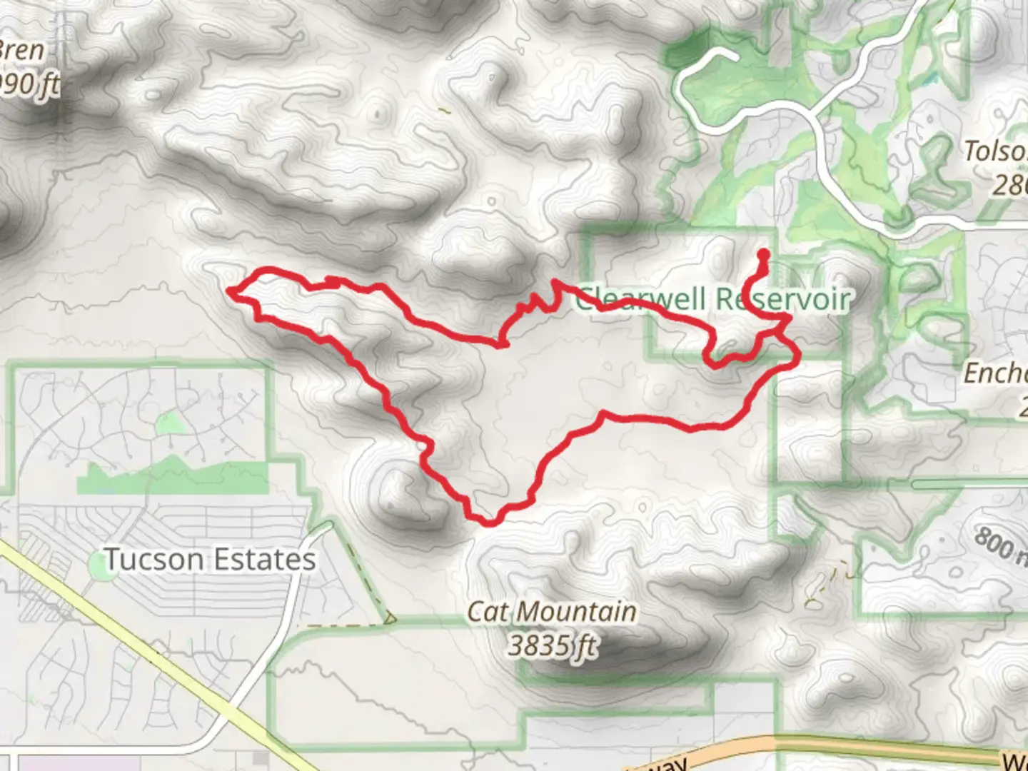 An image depicting the trail Rock Wren, Yetman and Starr Pass Loop Trail and its surrounding area.
