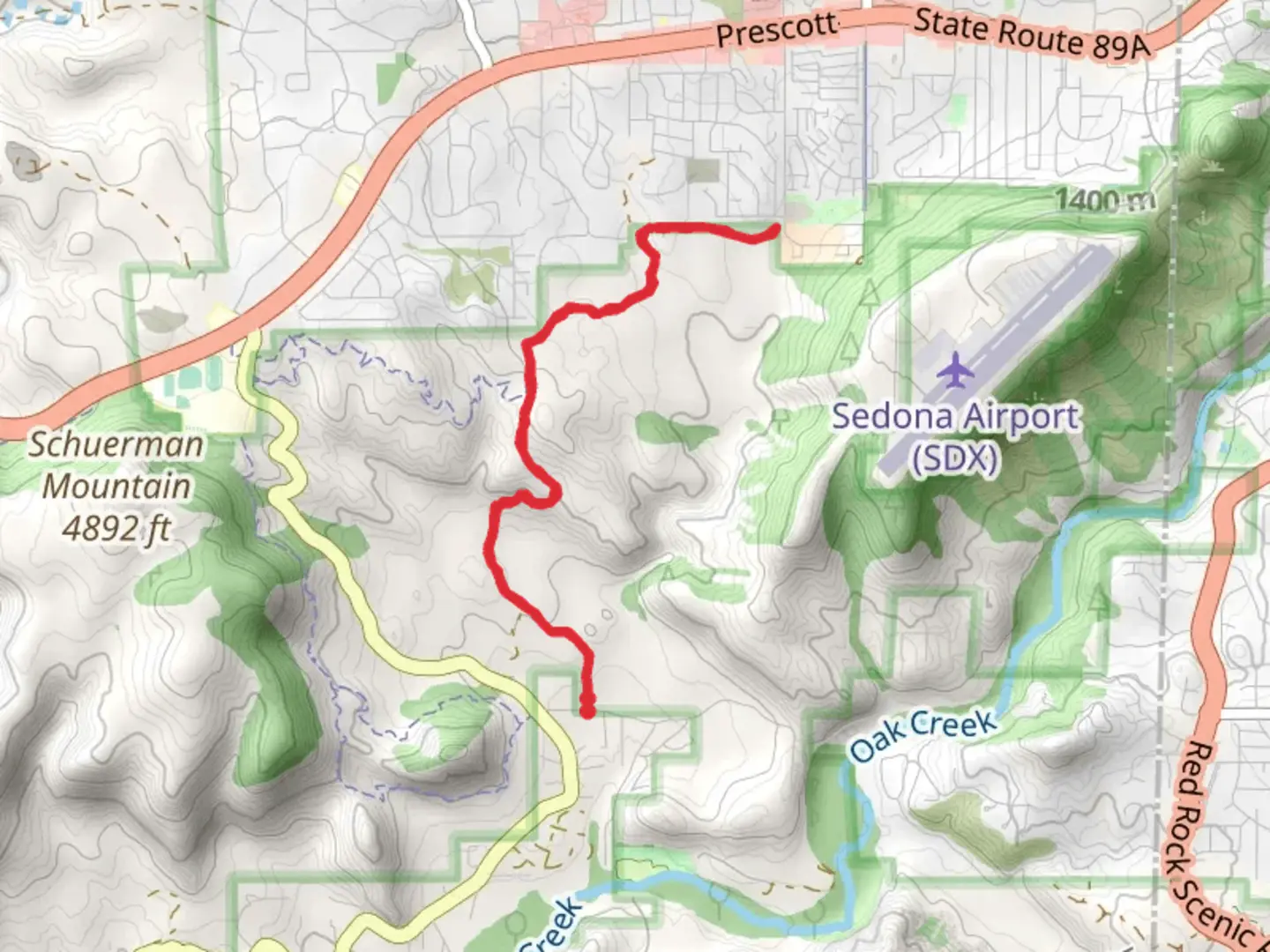 An image depicting the trail Old Post Trail and its surrounding area.