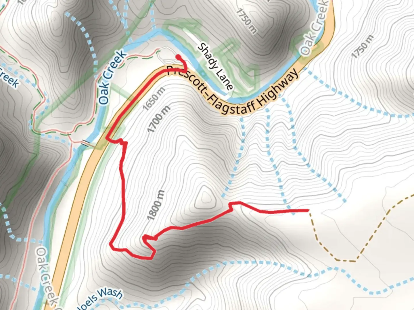 An image depicting the trail Thomas Point Trail and its surrounding area.