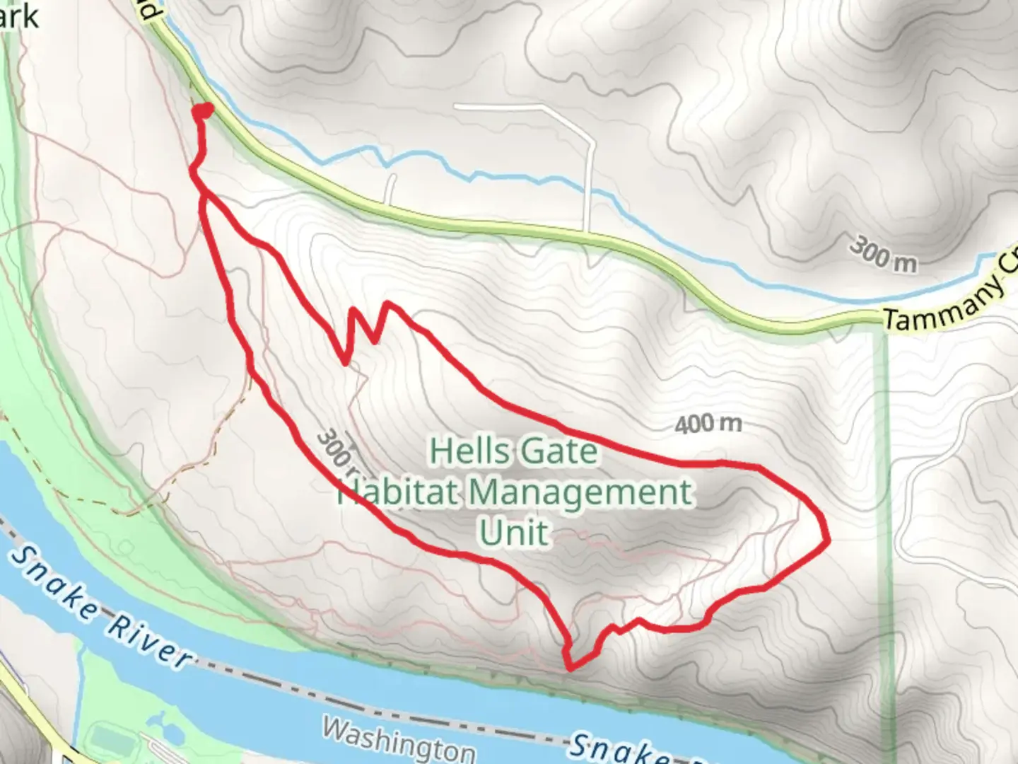 An image depicting the trail Warren's Ridge and Charlie's Peak Loop and its surrounding area.