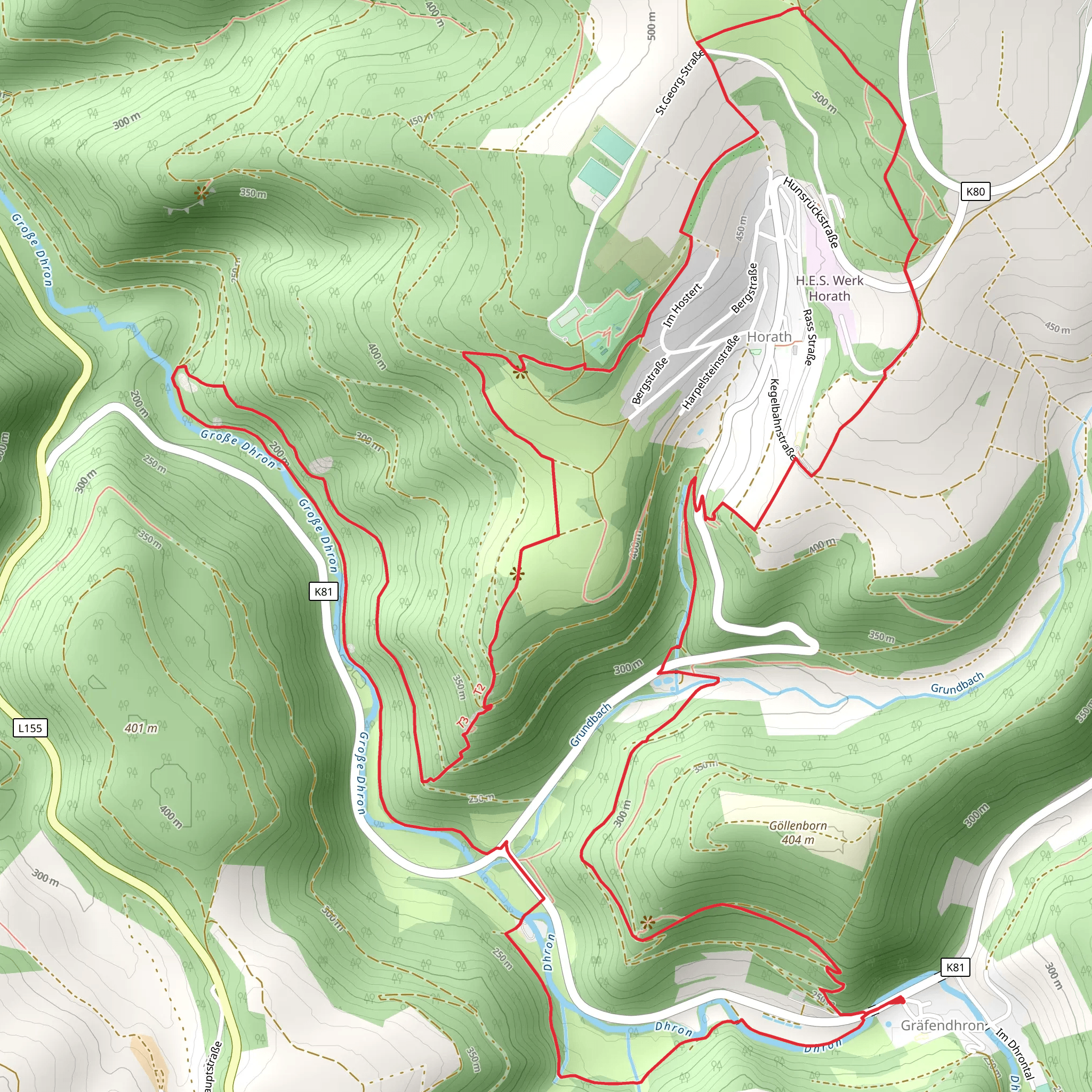 Dhrontal Wackentour Loop mobile static map