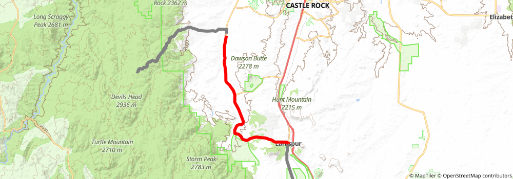 American Discovery Trail South Route stage 231 Map