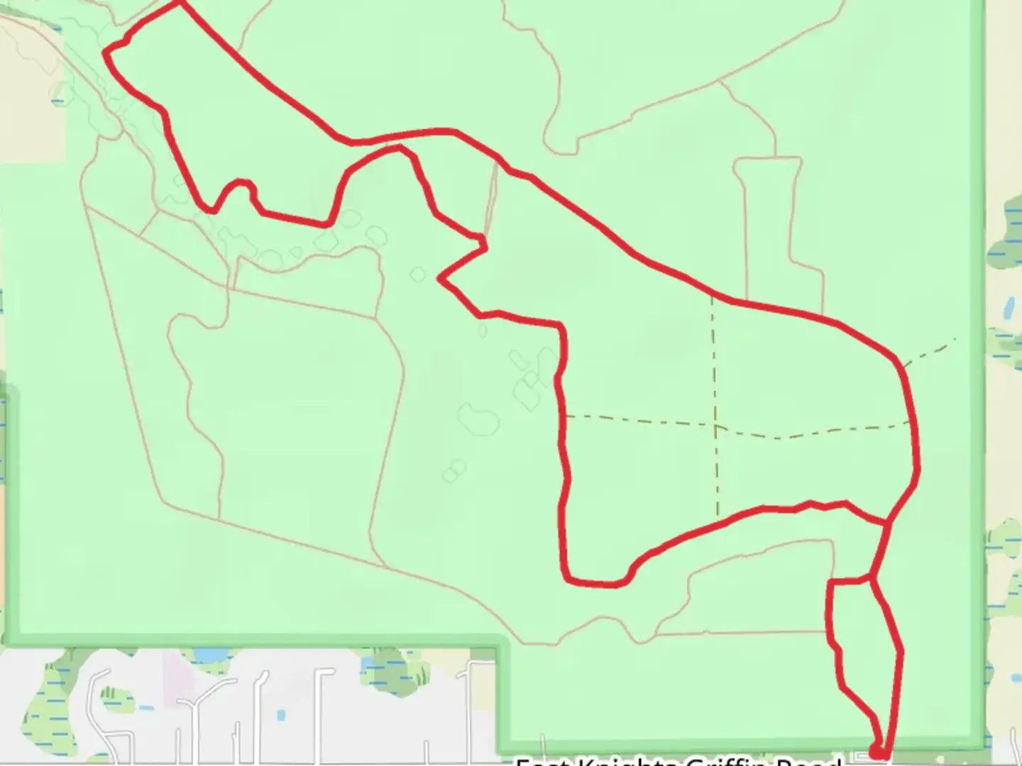 An image depicting the trail Central and Northwest Loop and its surrounding area.